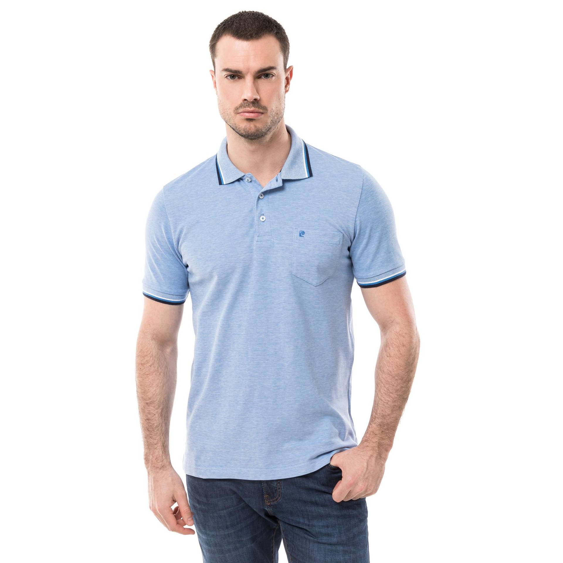 Polo Shirt Herren Violett S von pierre cardin