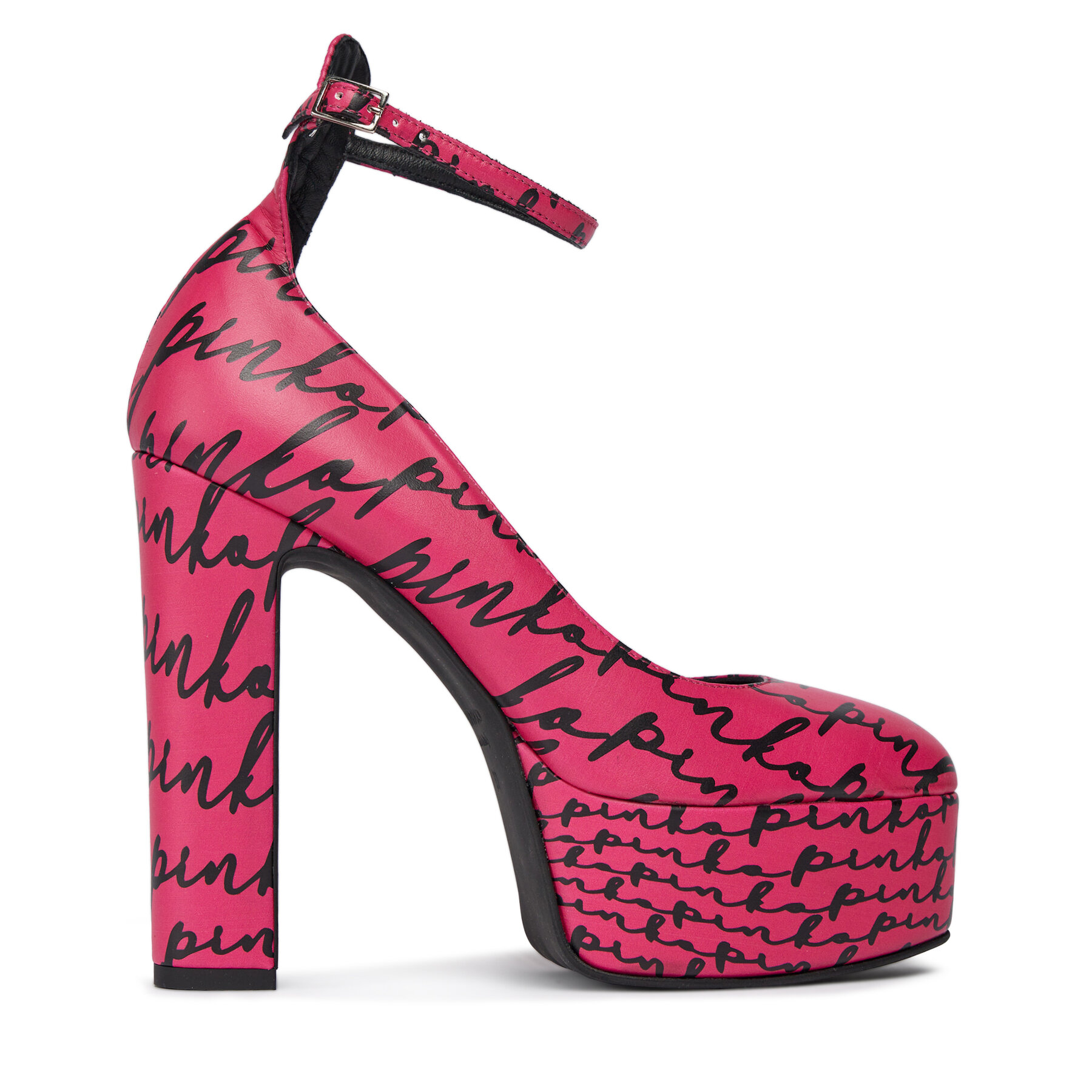 Halbschuhe Pinko Puccini Mary Jane Platform Al 23-24 BLKS1 102011 A1D2 Fuxia/Nero YZ3 von pinko