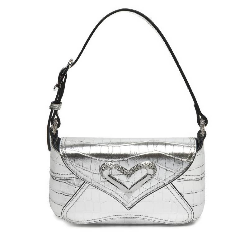 Handtasche PINKO 520 Shoulder Baby Fl AI 24-25 PLTT 103764 A1W5 Silberfarben von pinko