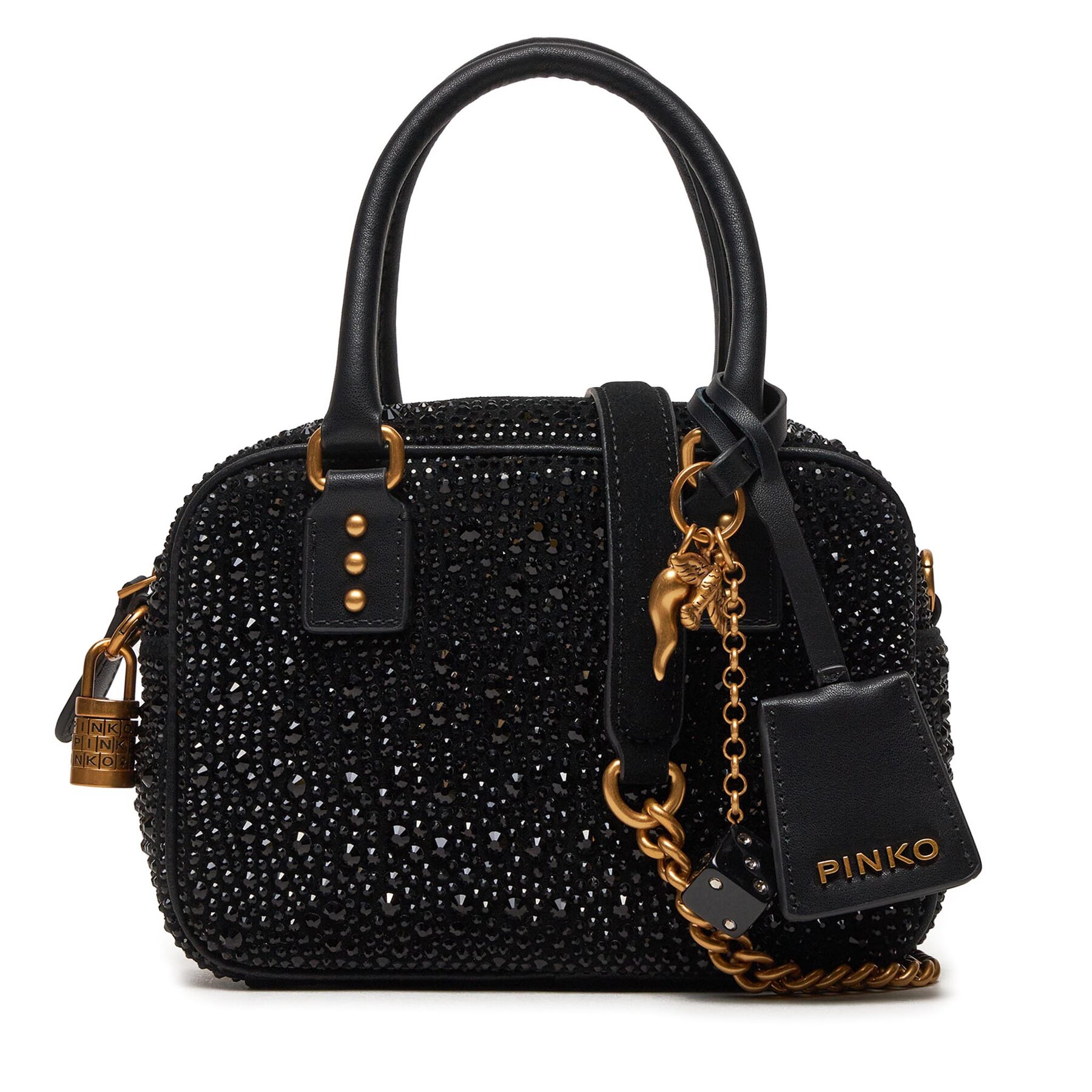 Handtasche Pinko Bowling Bag Mini PE 24 PLTT 102791 A1KO Black Z99Q von pinko