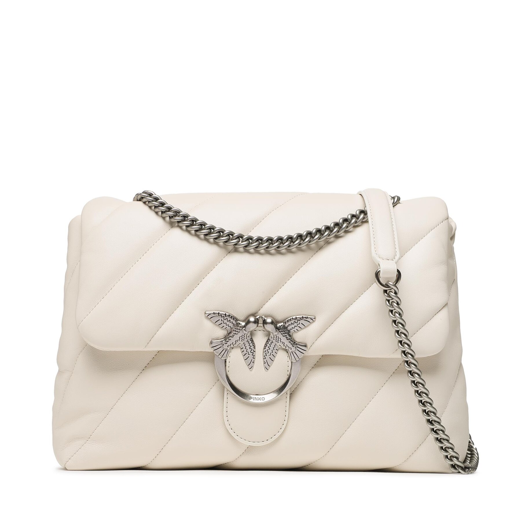 Handtasche Pinko Love Big Puff Cl. PE 23 PLTT 100037 A0F2 White Z14O von pinko