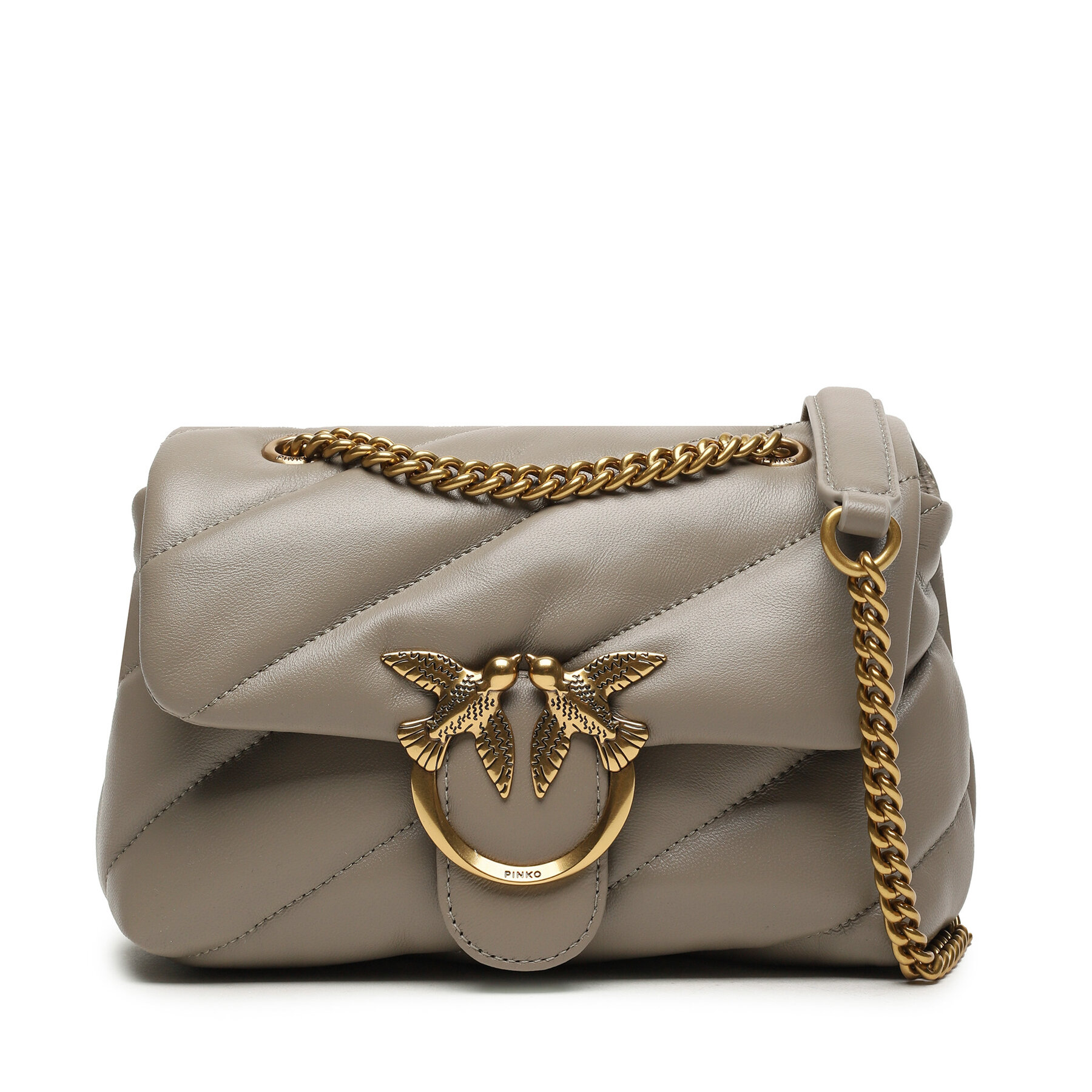 Handtasche Pinko Love Mini Puff Cl AI 23-24 PLTT 100039 A0F2 Beige I68Q von pinko