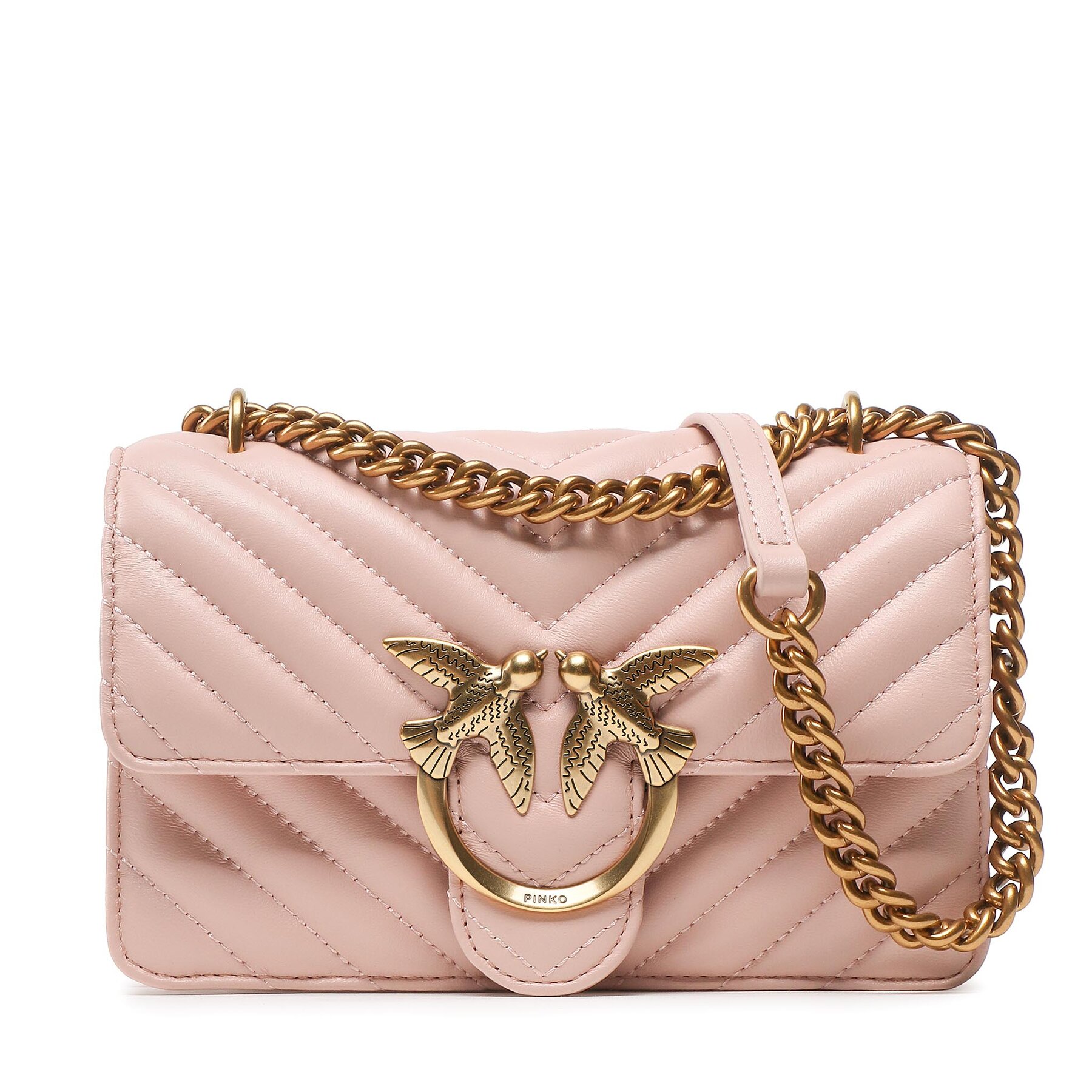 Handtasche Pinko Love One Mini Dc PE 23 PLTT 100074 A0GK Cipria O81Q von pinko