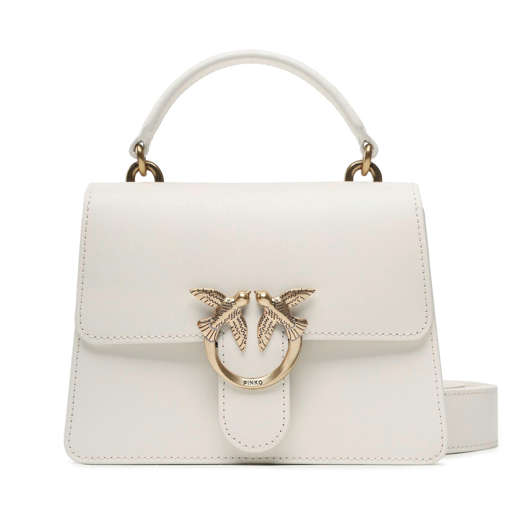 Handtasche Pinko Love One Top Handle Mini Light PE 23 PLTT 100071 A0F1 White Z14Q von pinko