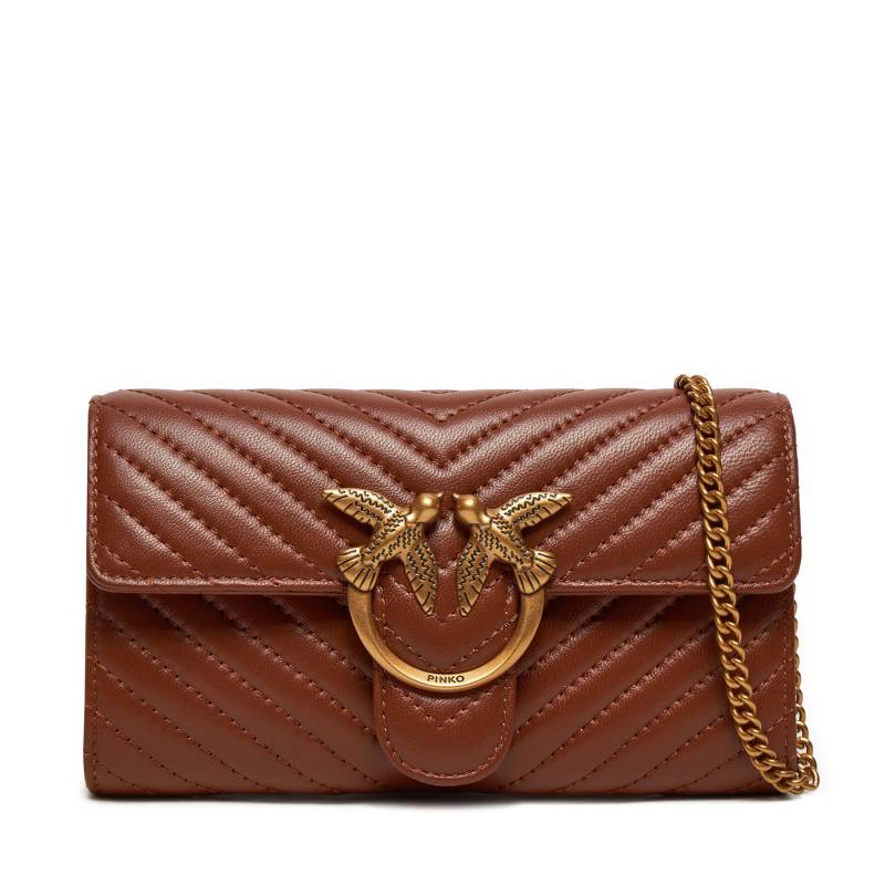 Handtasche Pinko Love One Wallet C AI 24-25 PLTT 100062 A0GK Braun von pinko