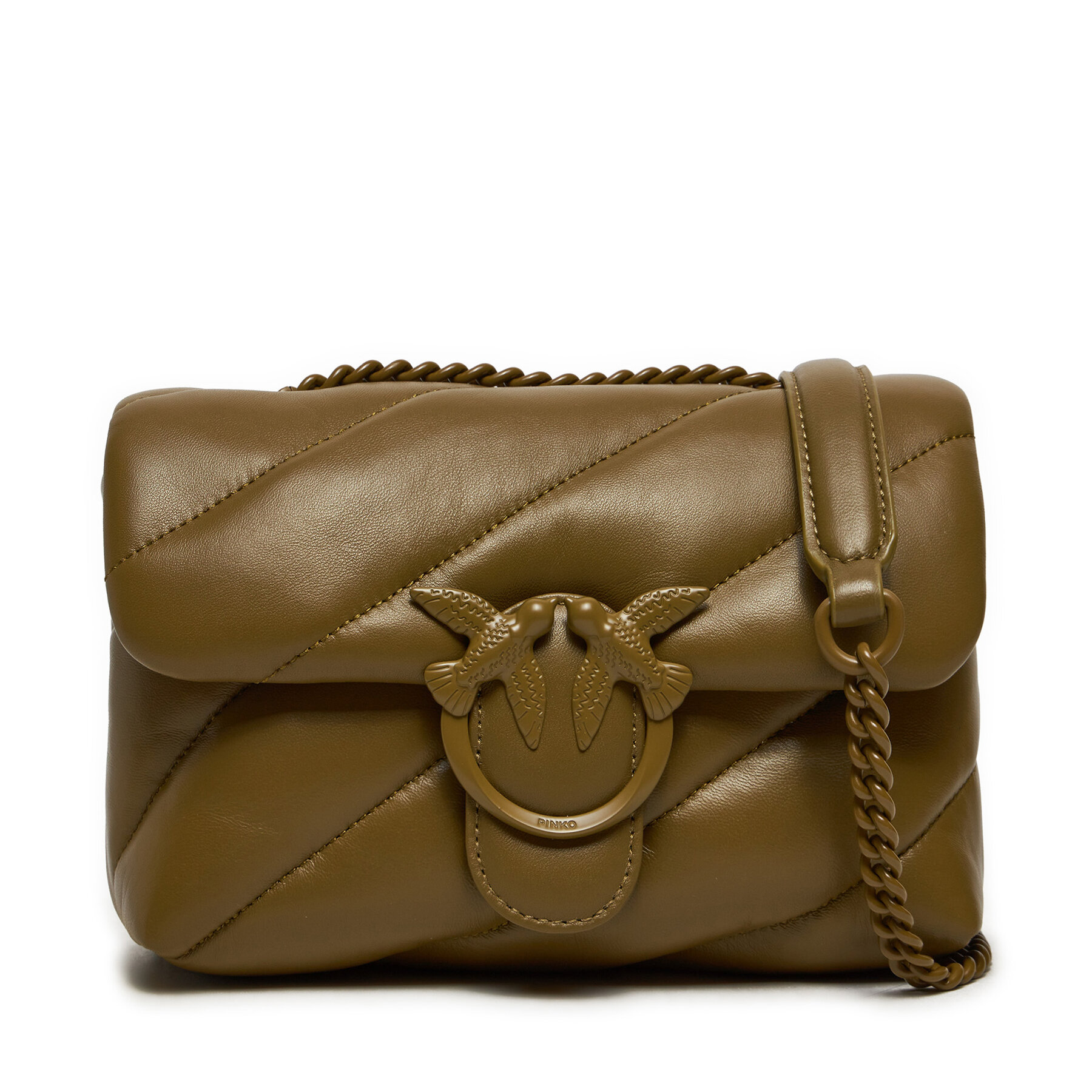Handtasche PINKO Love Puff Mini Cl AI 24-25 PLTT 100039 A1JO Braun Handtasche PINKO Love Puff Mini Cl AI 24-25 PLTT 100039 A1JO Braun von pinko