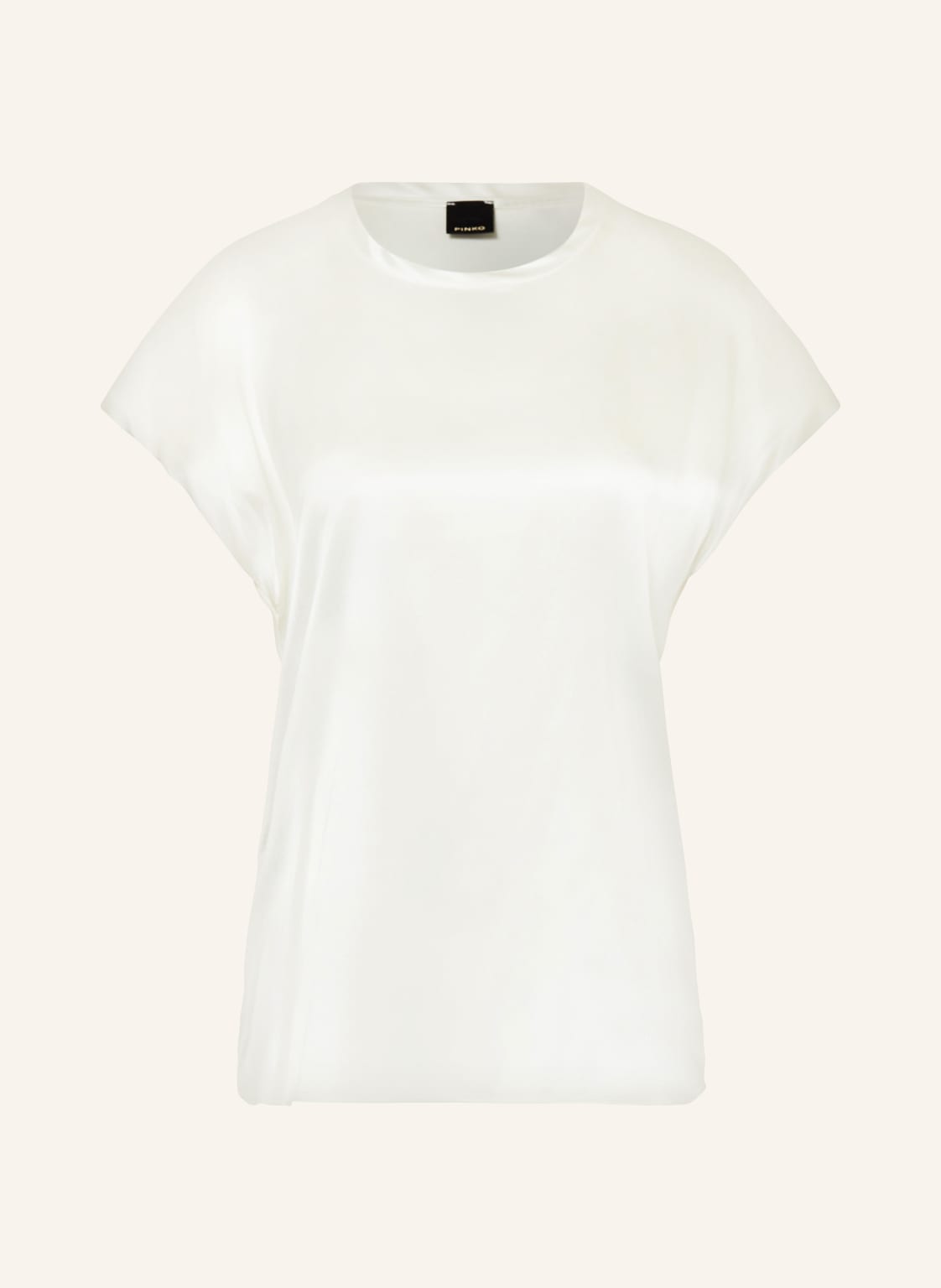 Pinko Blusenshirt Farida Aus Satin weiss von pinko