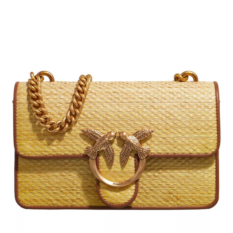 Pinko Schultertasche - Love One Mini Light Cl - Gr. unisize - in Braun - für Damen von pinko
