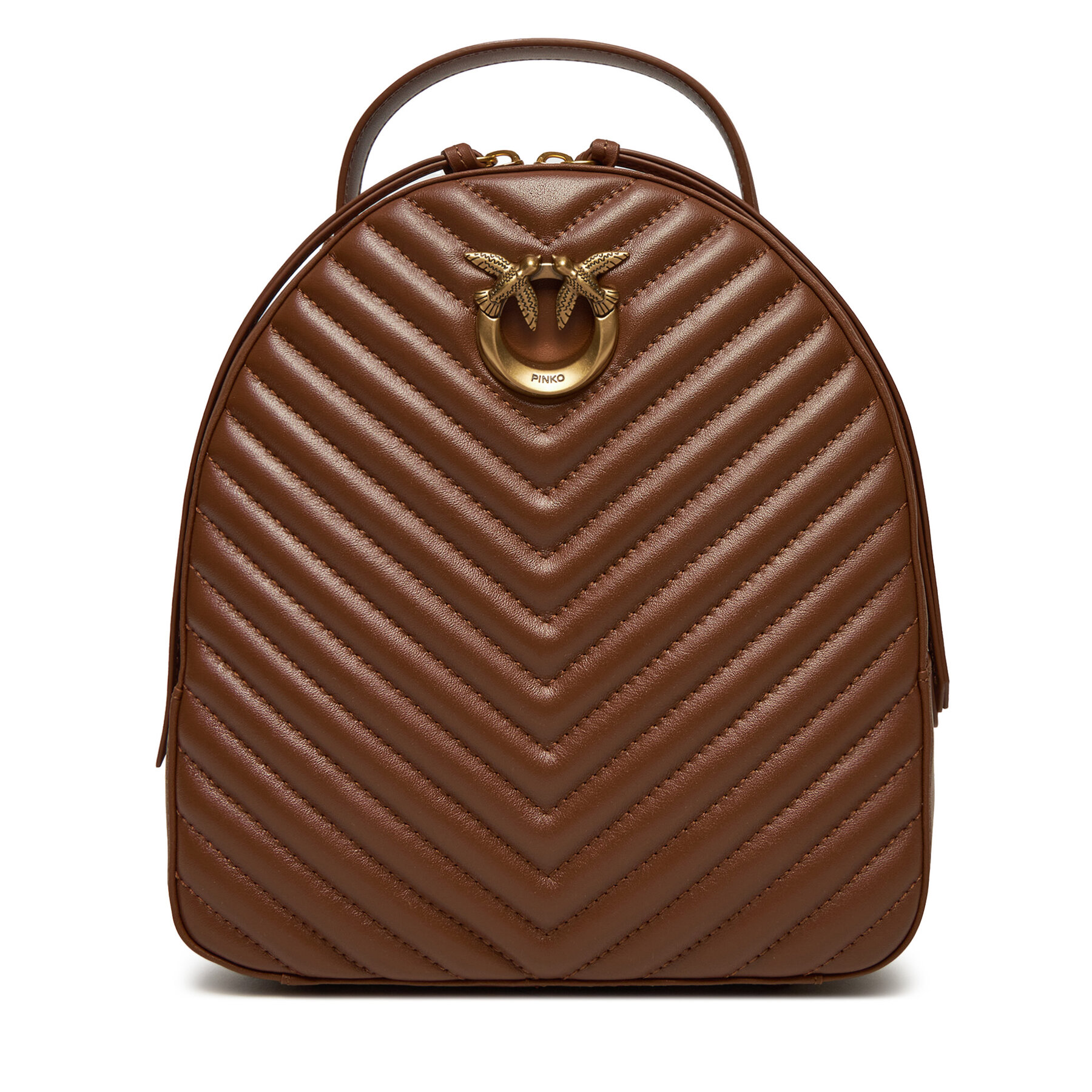 Rucksack Pinko Love Click Classic Backpack . AI 24-25 PLTT 102530 A1J2 Braun Rucksack Pinko Love Click Classic Backpack . AI 24-25 PLTT 102530 A1J2 Braun von pinko