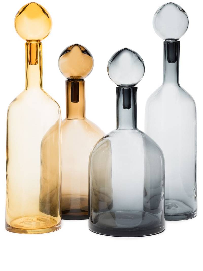 POLSPOTTEN Bubbles and Bottles decorative bottles (set of 4) - Neutrals von POLSPOTTEN