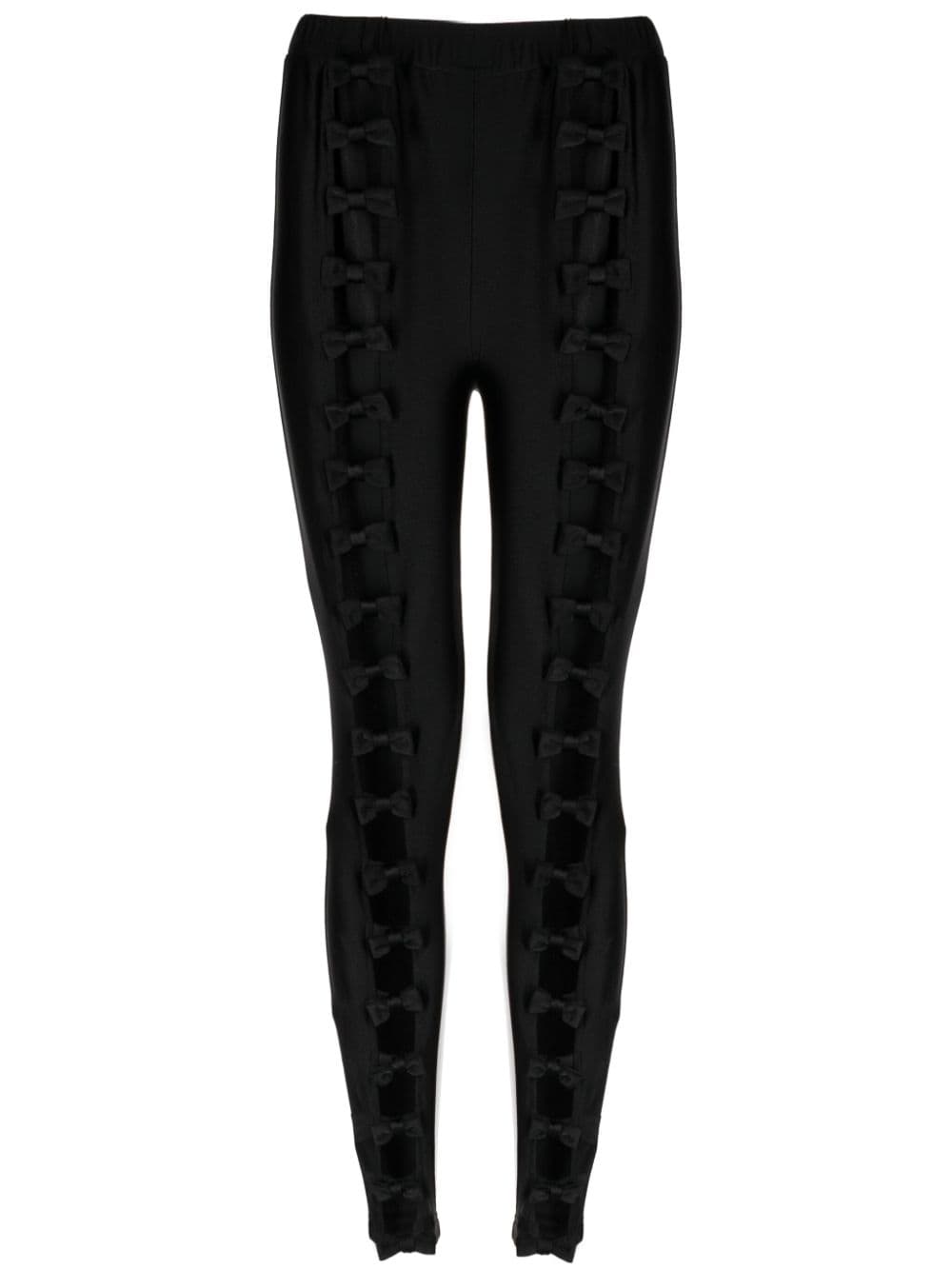 pushBUTTON cut-out detailing stretch legging - Black von pushBUTTON