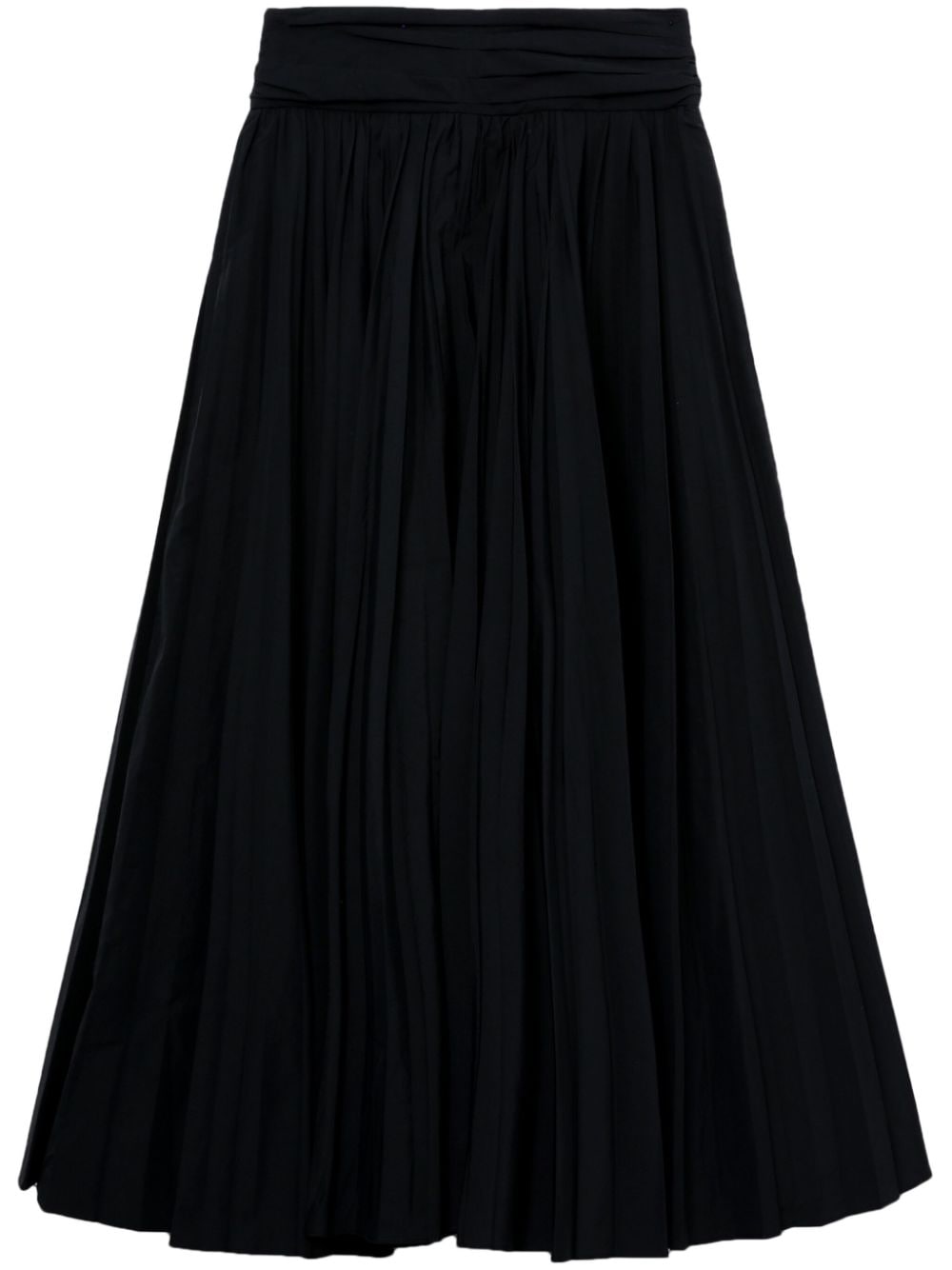 pushBUTTON gathered high-waisted skirt - Black von pushBUTTON