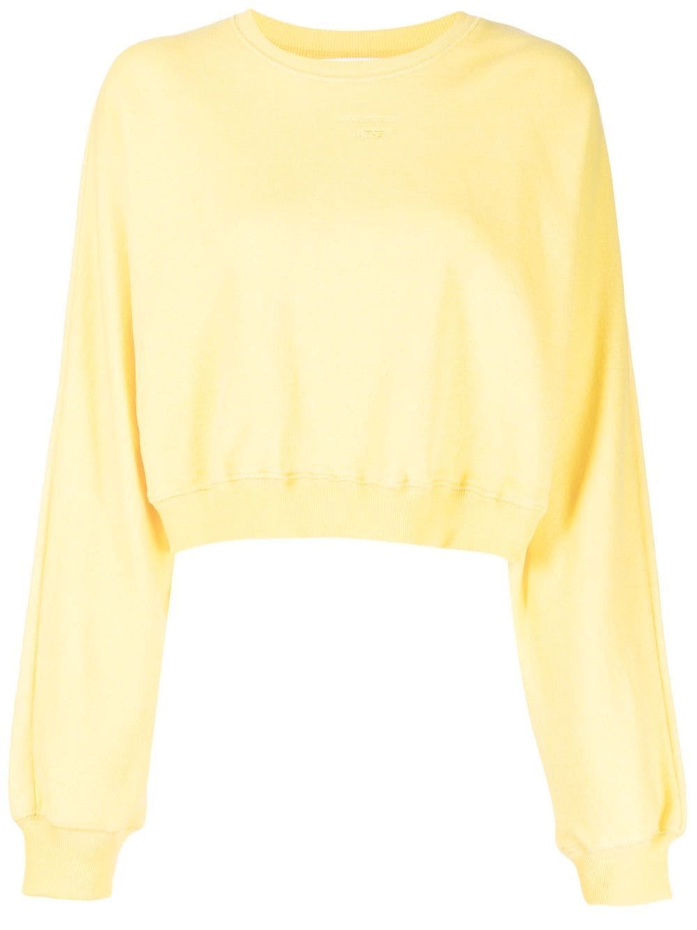 pushBUTTON logo crew-neck sweatshirt - Yellow von pushBUTTON