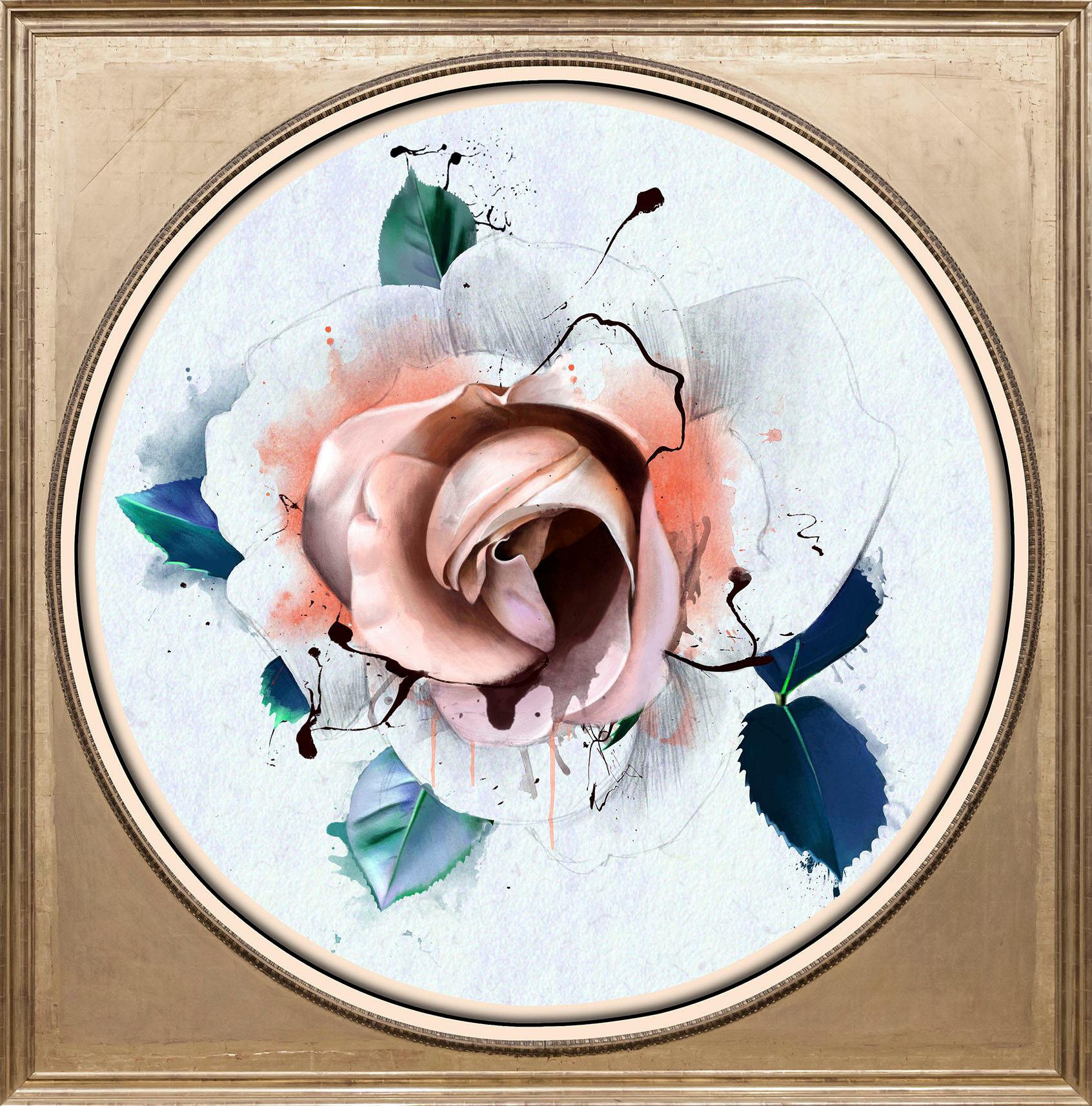 queence Acrylglasbild »Rose Pastell« von queence