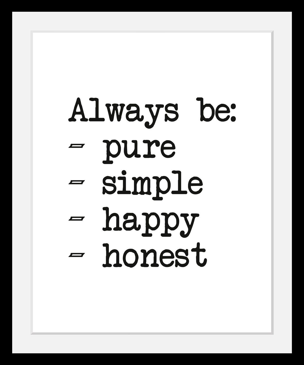 queence Bild »Aufzählung«, Schwarz-Weiss-Schriftzug-Motivationsbilder, HD Premium Poster-Druck inkl. Holzrahmen queence Bild »Aufzählung«, Schwarz-Weiss-Schriftzug-Motivationsbilder, HD Premium Poster-Druck inkl. Holzrahmen von queence
