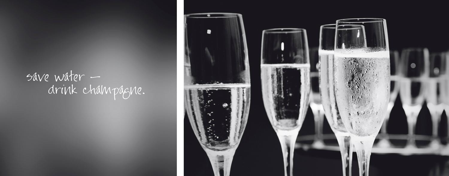 queence Leinwandbild »Champagne«, (Set) von queence