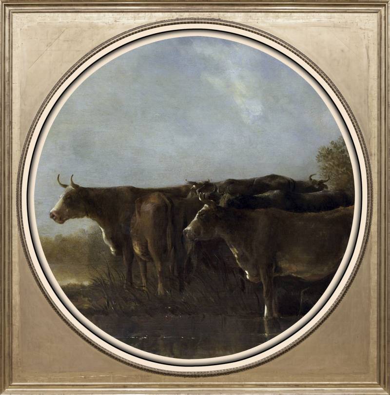 queence Acrylglasbild »Kühe«, Kuh-Kuhbilder-Kunst-Gemälde-Wiesen & Bäume, Fine Art-Print in Galeriequalität von queence