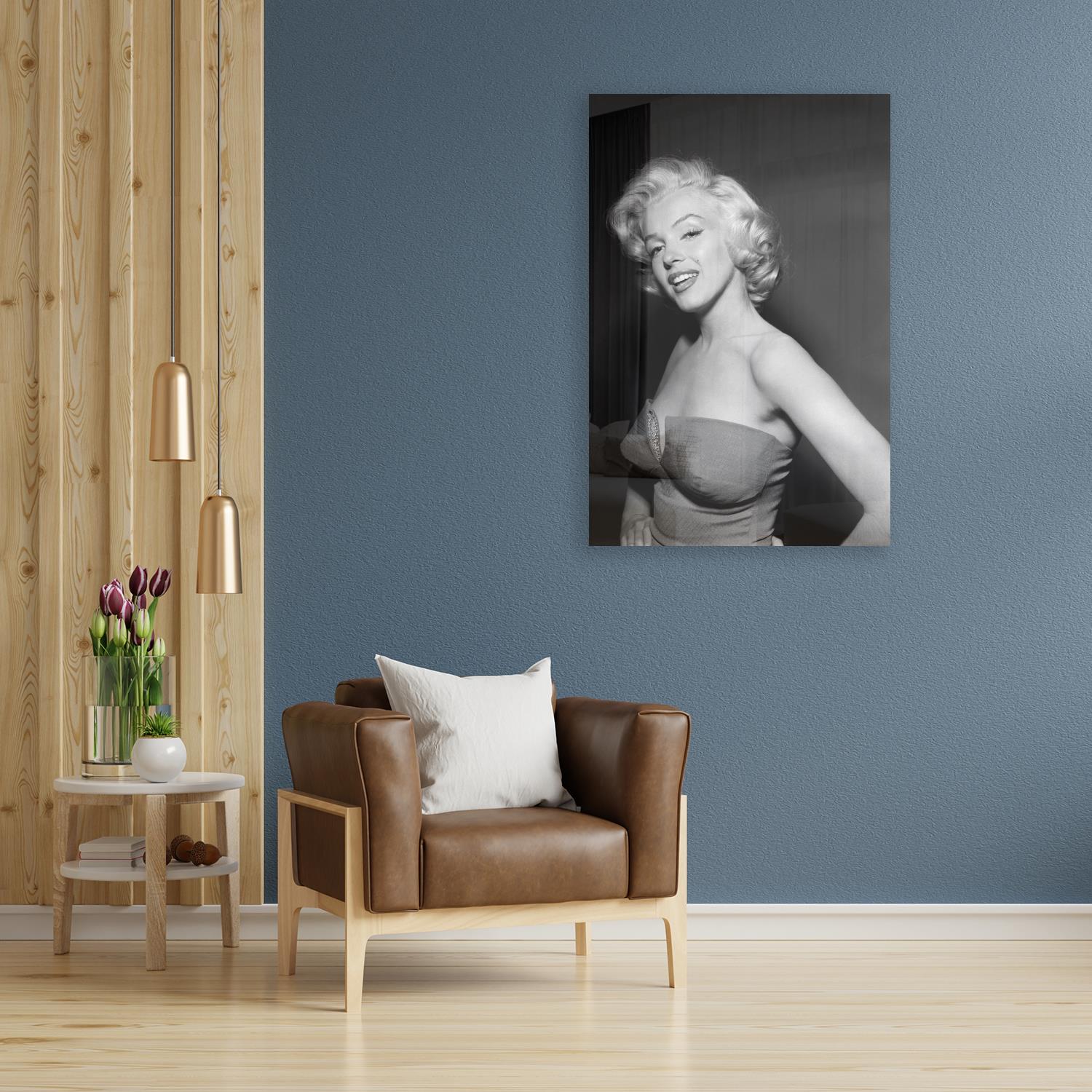 queence Acrylglasbild »Marilyn Monroe«, Schwarz-Weiss-Frau-Stars von queence