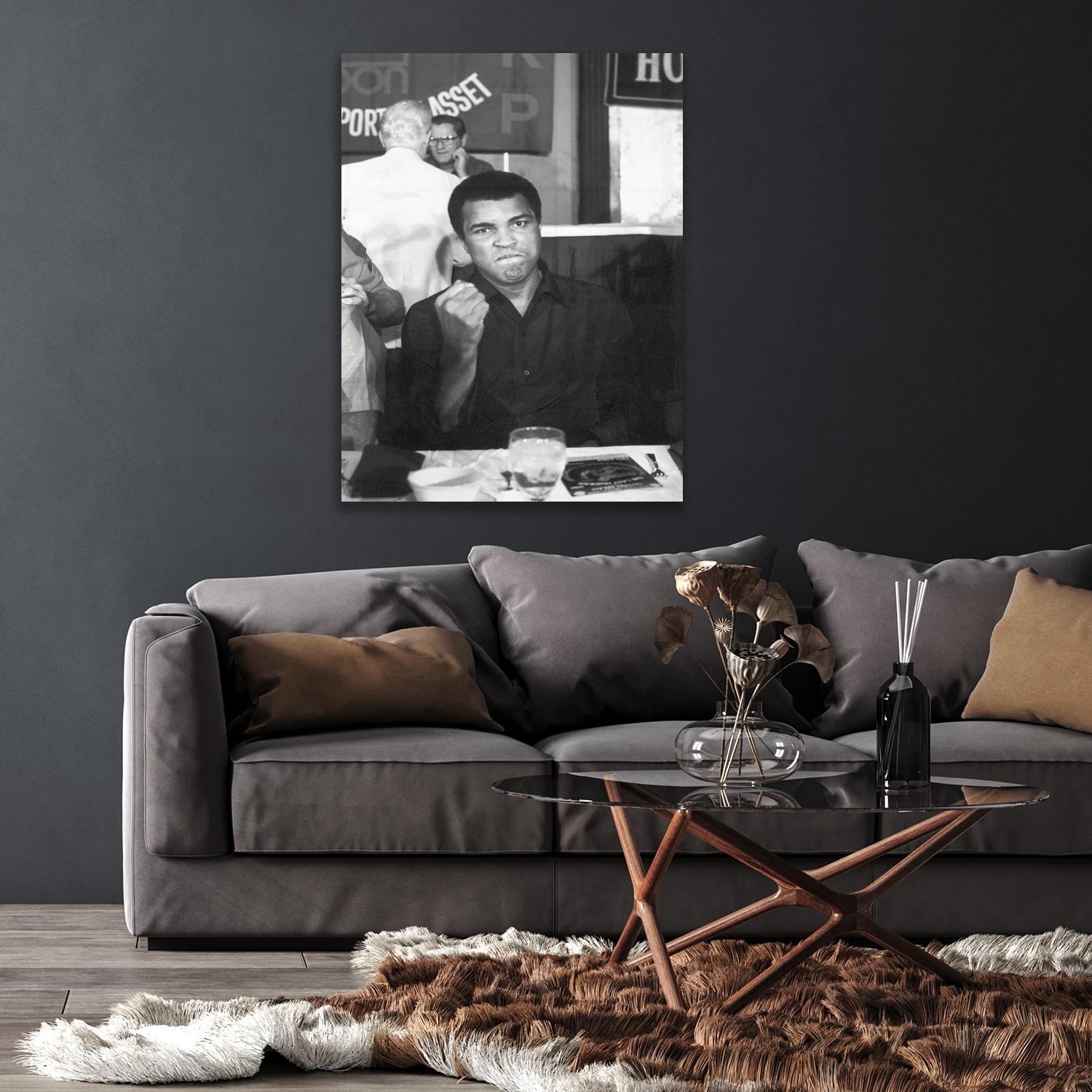 queence Acrylglasbild »Muhammad Ali«, Schwarz-Weiss-Mann-Stars von queence