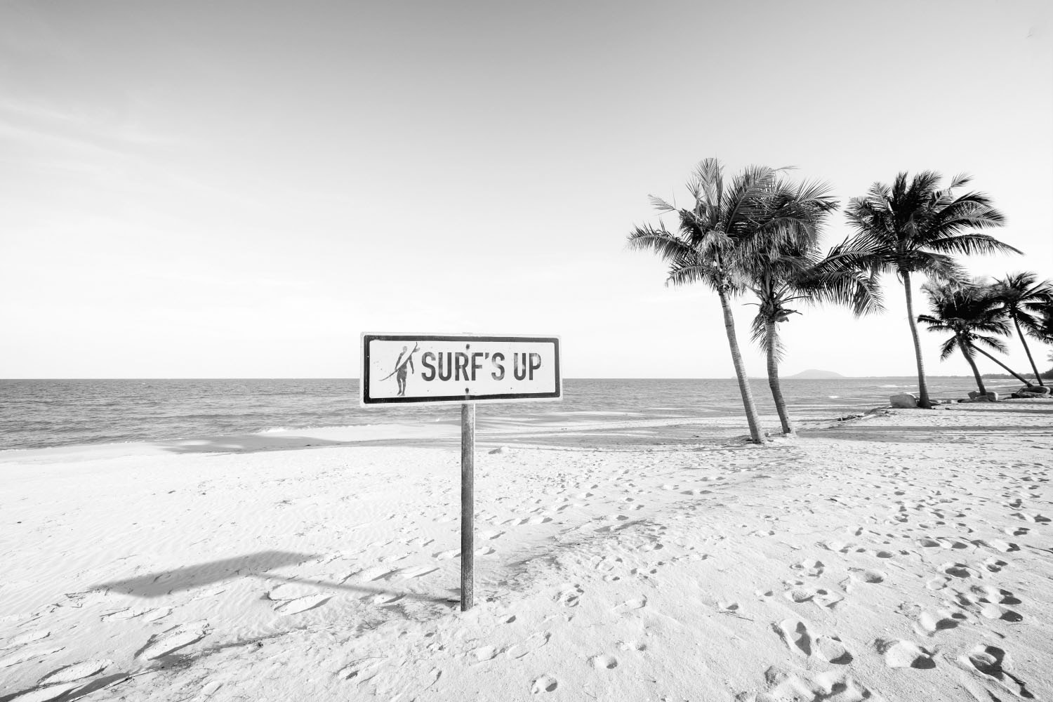 queence Acrylglasbild »Surf's up Strand«, Strand-Strandbilder-Meer-Meer Bilder-Palmen-Schwarz-Weiss, Fine Art-Print in Galeriequalität queence Acrylglasbild »Surf's up Strand«, Strand-Strandbilder-Meer-Meer Bilder-Palmen-Schwarz-Weiss, Fine Art-Print in Galeriequalität von queence