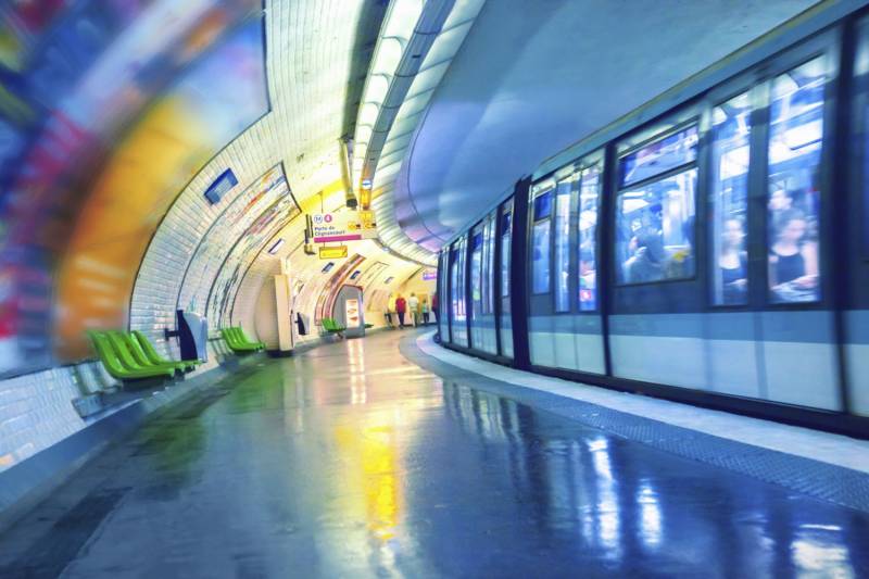 queence Acrylglasbild »Tunnel«, Kunst-Züge-Zugbilder, Fine Art-Print in Galeriequalität von queence