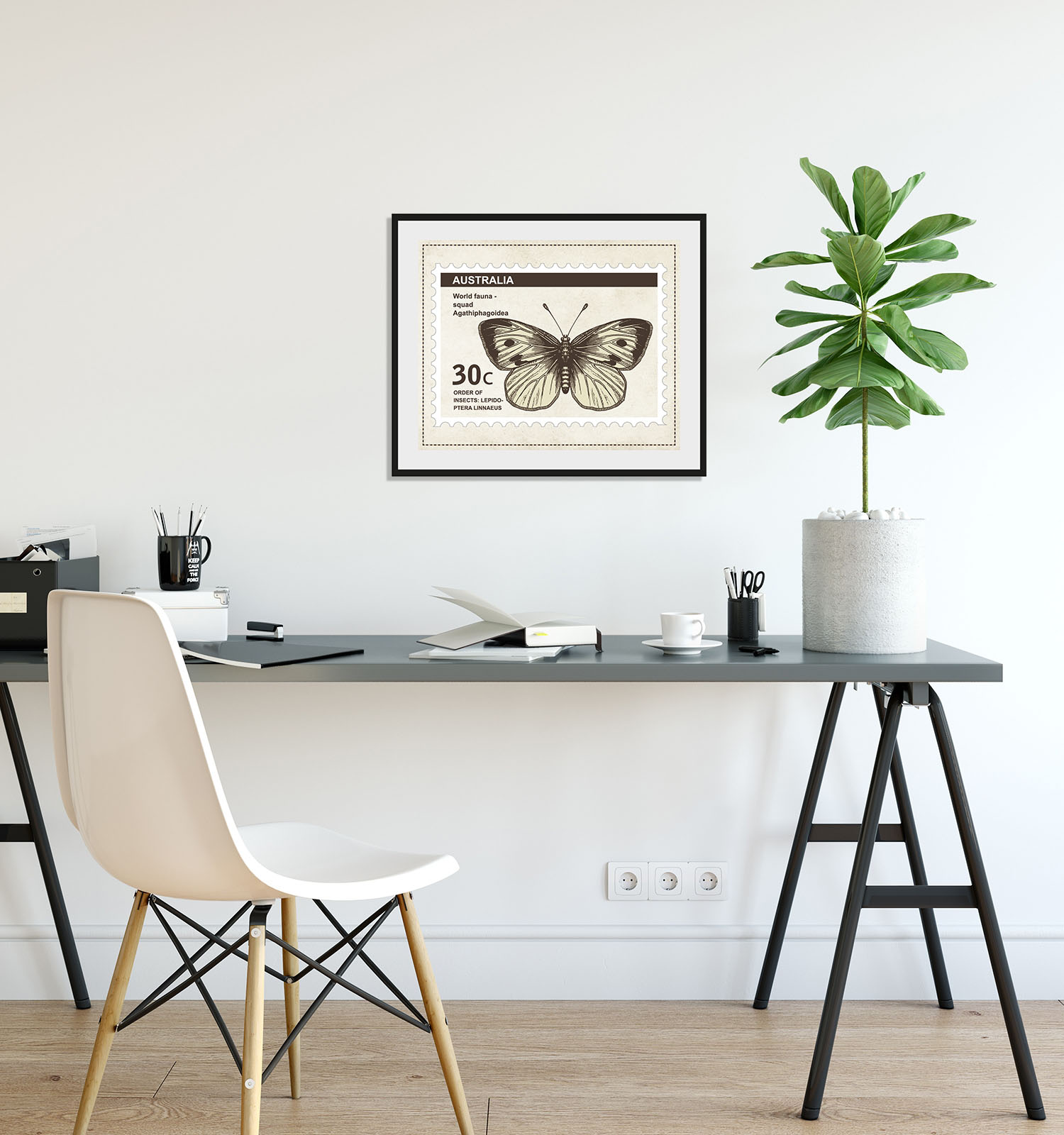 queence Bild »30c«, Schmetterlinge-Kunst-Insekten, (1 St.), HD Premium Poster-Druck inkl. Holzrahmen queence Bild »30c«, Schmetterlinge-Kunst-Insekten, (1 St.), HD Premium Poster-Druck inkl. Holzrahmen von queence