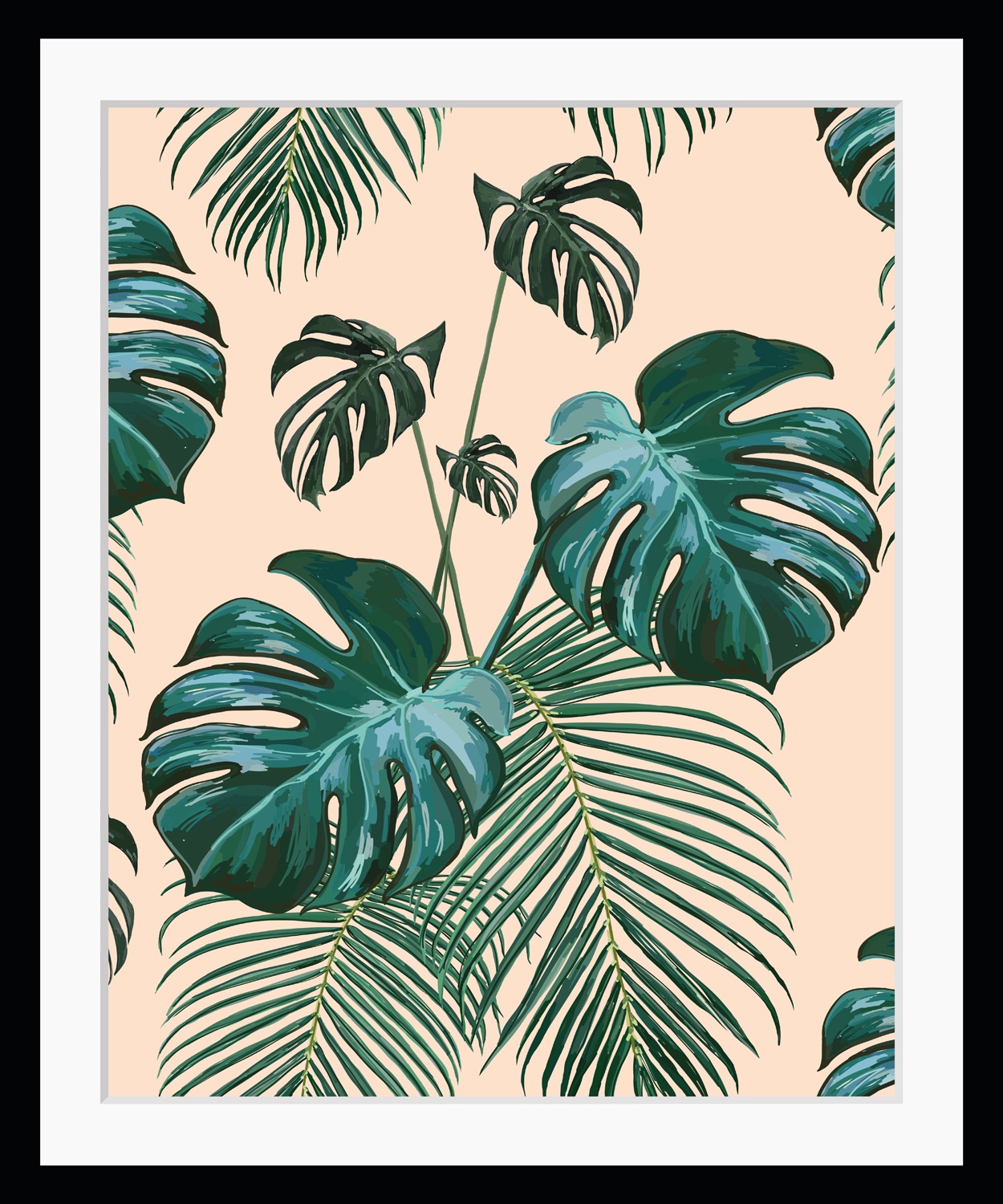 queence Bild »Alecksa«, Blätter-Pflanzen-Pflanzenbilder-Kunst, HD Premium Poster-Druck inkl. Holzrahmen queence Bild »Alecksa«, Blätter-Pflanzen-Pflanzenbilder-Kunst, HD Premium Poster-Druck inkl. Holzrahmen von queence