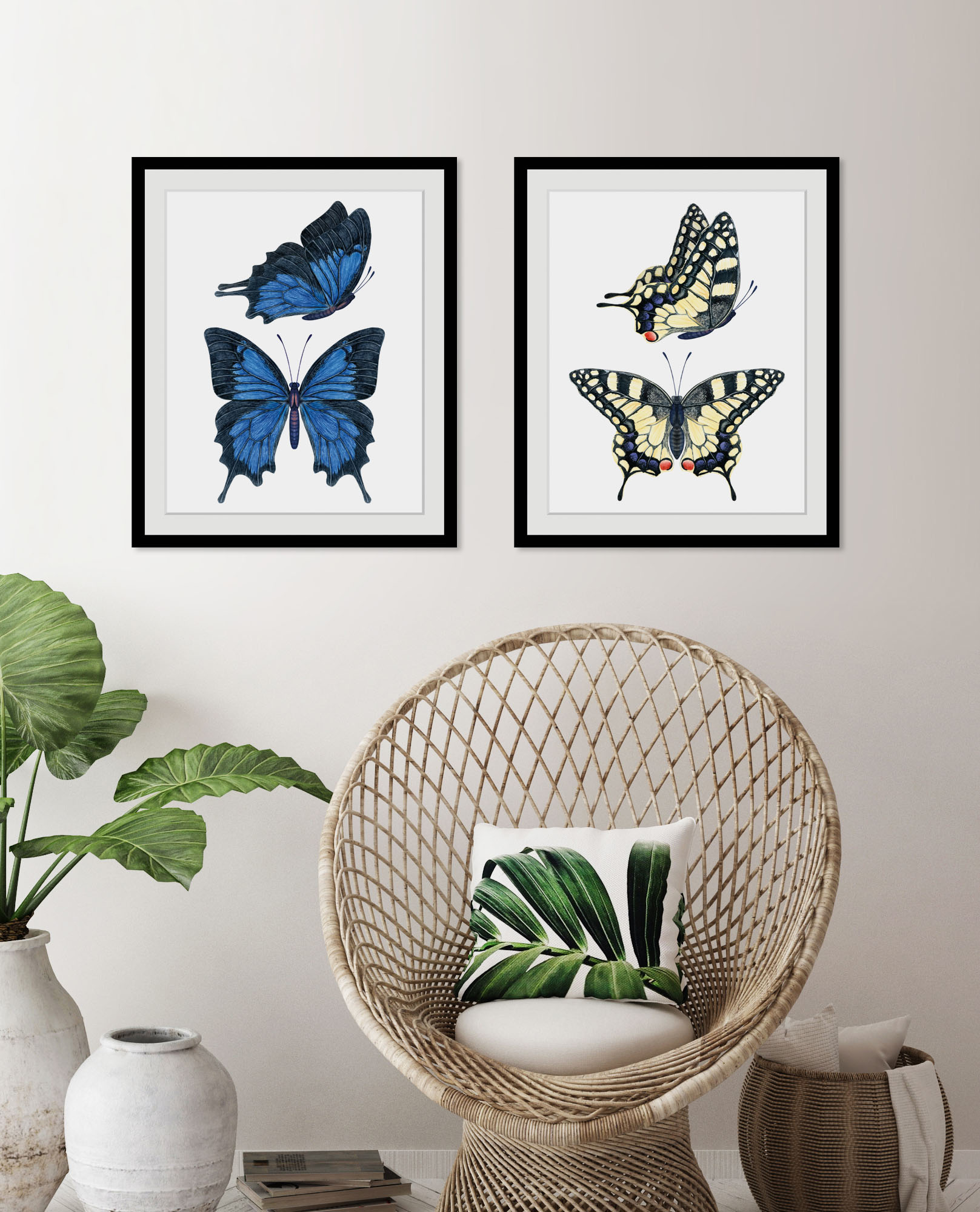 queence Bild »Amanda«, Schmetterlinge-Kunst-Insekten, (1 St.), HD Premium Poster-Druck inkl. Holzrahmen queence Bild »Amanda«, Schmetterlinge-Kunst-Insekten, (1 St.), HD Premium Poster-Druck inkl. Holzrahmen von queence