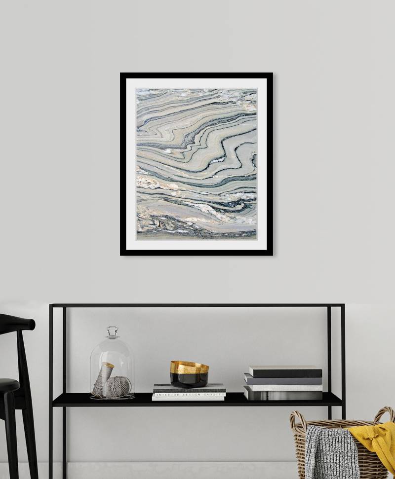 queence Bild »Andrea«, Abstrakt-Kunst-Figuren-Marmor, (1 St.), HD Premium Poster-Druck inkl. Holzrahmen von queence
