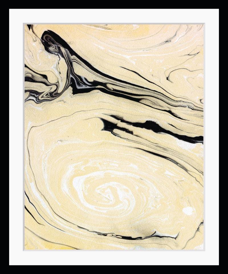 queence Bild »Bastian«, Abstrakt-Kunst-Marmor-Modern-Stein-Spa, HD Premium Poster-Druck inkl. Holzrahmen von queence