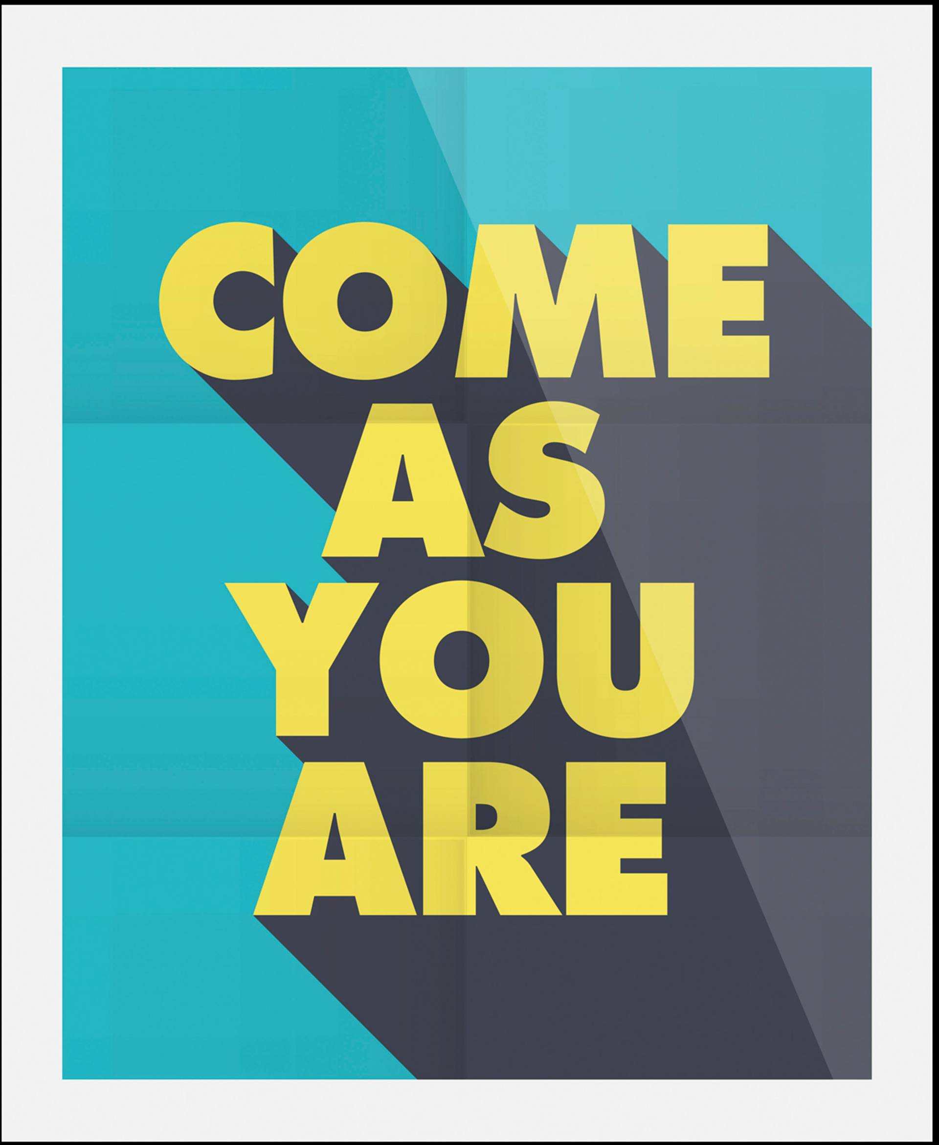 queence Bild »Come as you are«, Schriftzüge, (1 St.) von queence