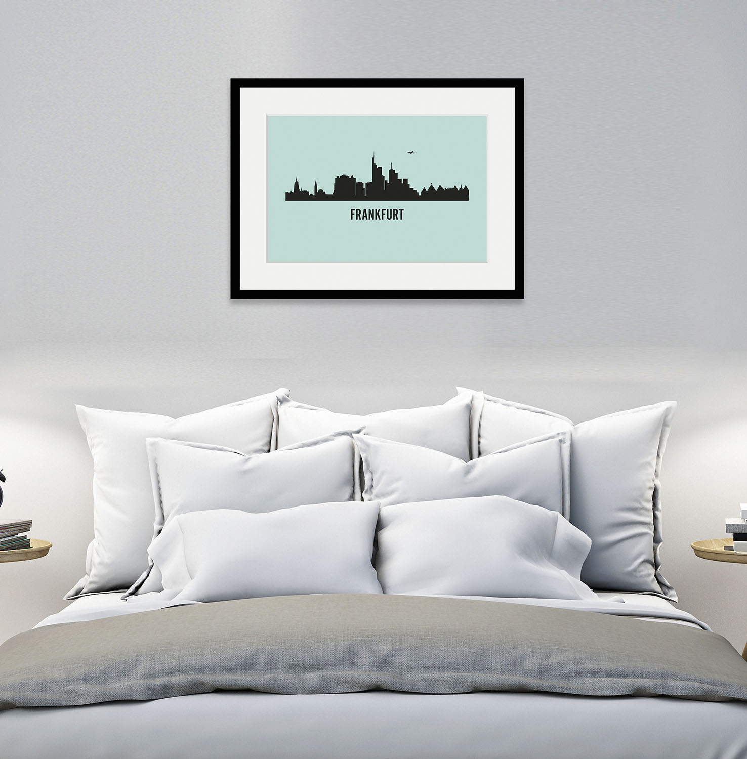 queence Bild »Frankfurt Skyline«, Städte-Stadt-Deutschland-Kirche-Gebäude-Schriftzug-Frankfurt am Main, (1 St.), HD Premium Poster-Druck inkl. Holzrahmen queence Bild »Frankfurt Skyline«, Städte-Stadt-Deutschland-Kirche-Gebäude-Schriftzug-Frankfurt am Main, (1 St.), HD Premium Poster-Druck inkl. Holzrahmen von queence
