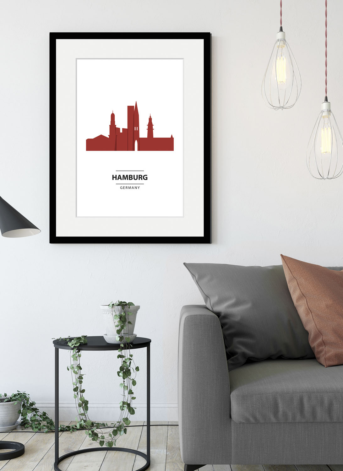 queence Bild »Hamburg Color Splash«, (1 St.), HD Premium Poster-Druck inkl. Holzrahmen queence Bild »Hamburg Color Splash«, (1 St.), HD Premium Poster-Druck inkl. Holzrahmen von queence