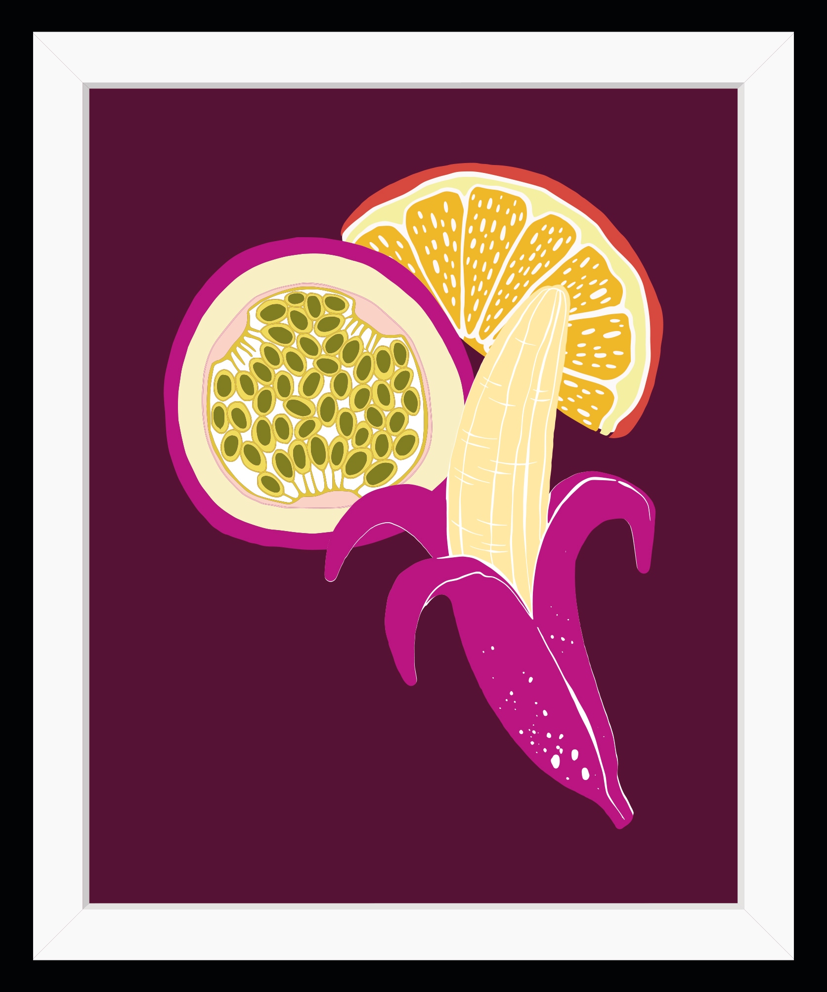 queence Bild »Janena«, Obst-Obst Bilder-Kunst-Lebensmittel-Orange, HD Premium Poster-Druck inkl. Holzrahmen queence Bild »Janena«, Obst-Obst Bilder-Kunst-Lebensmittel-Orange, HD Premium Poster-Druck inkl. Holzrahmen von queence