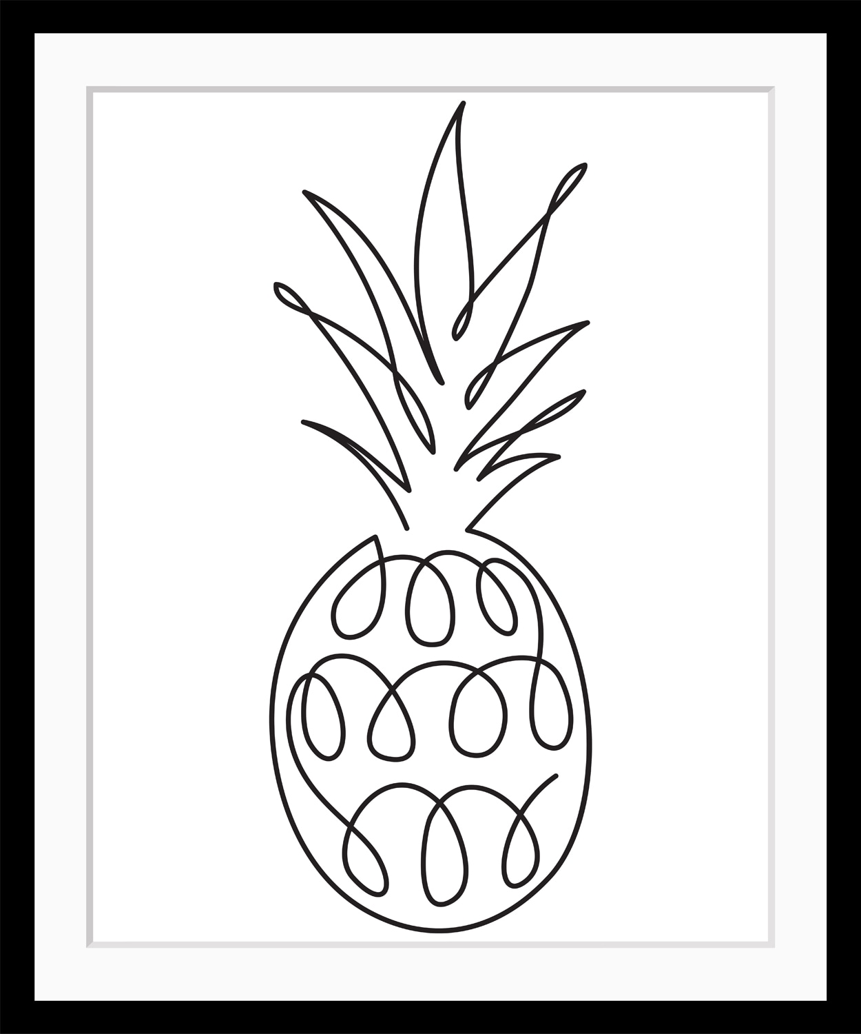 queence Bild »Juliane«, Ananas, gerahmt, Ananas von queence