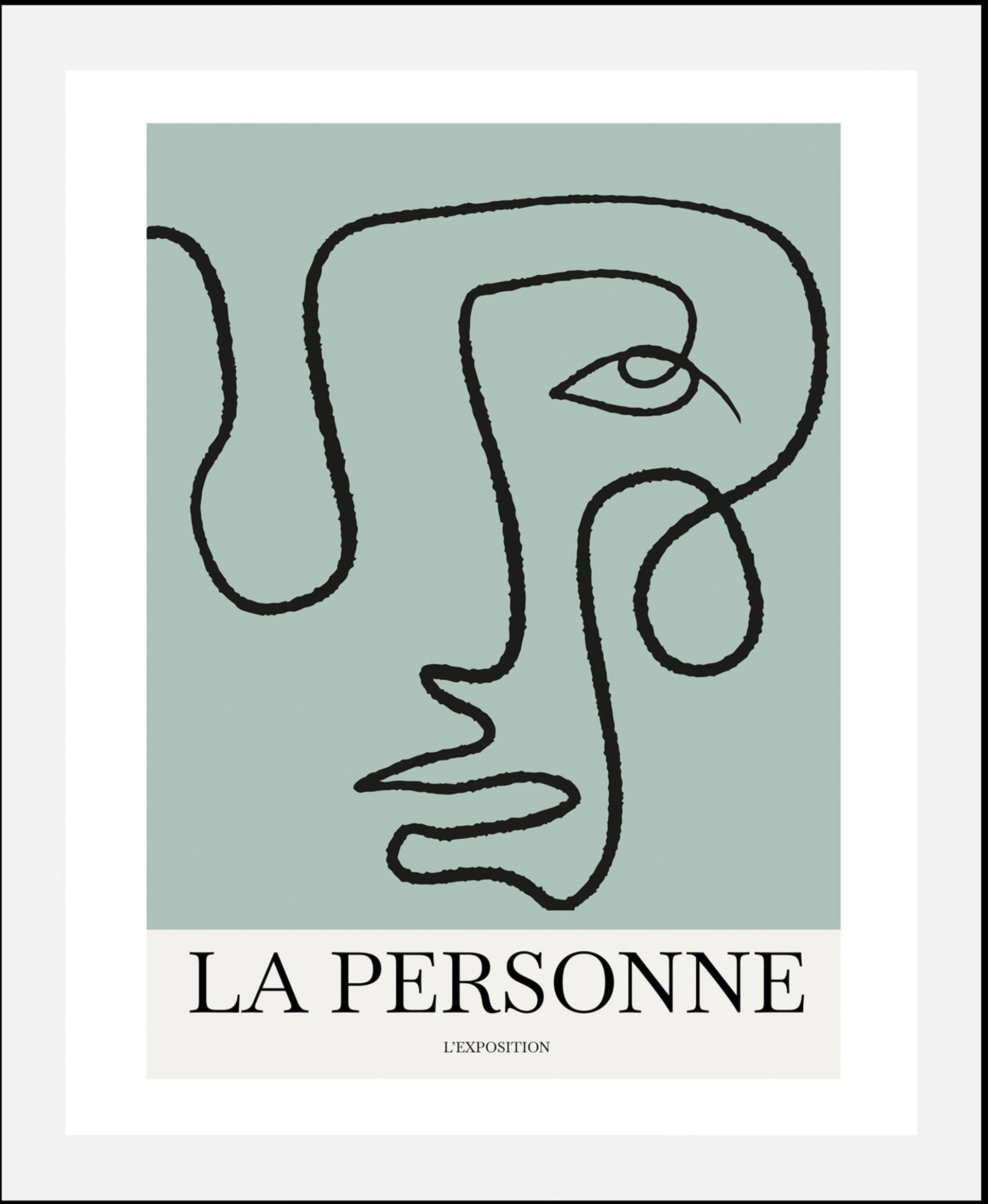 queence Bild »La Personne«, Schriftzüge, (1 St.), gerahmt von queence