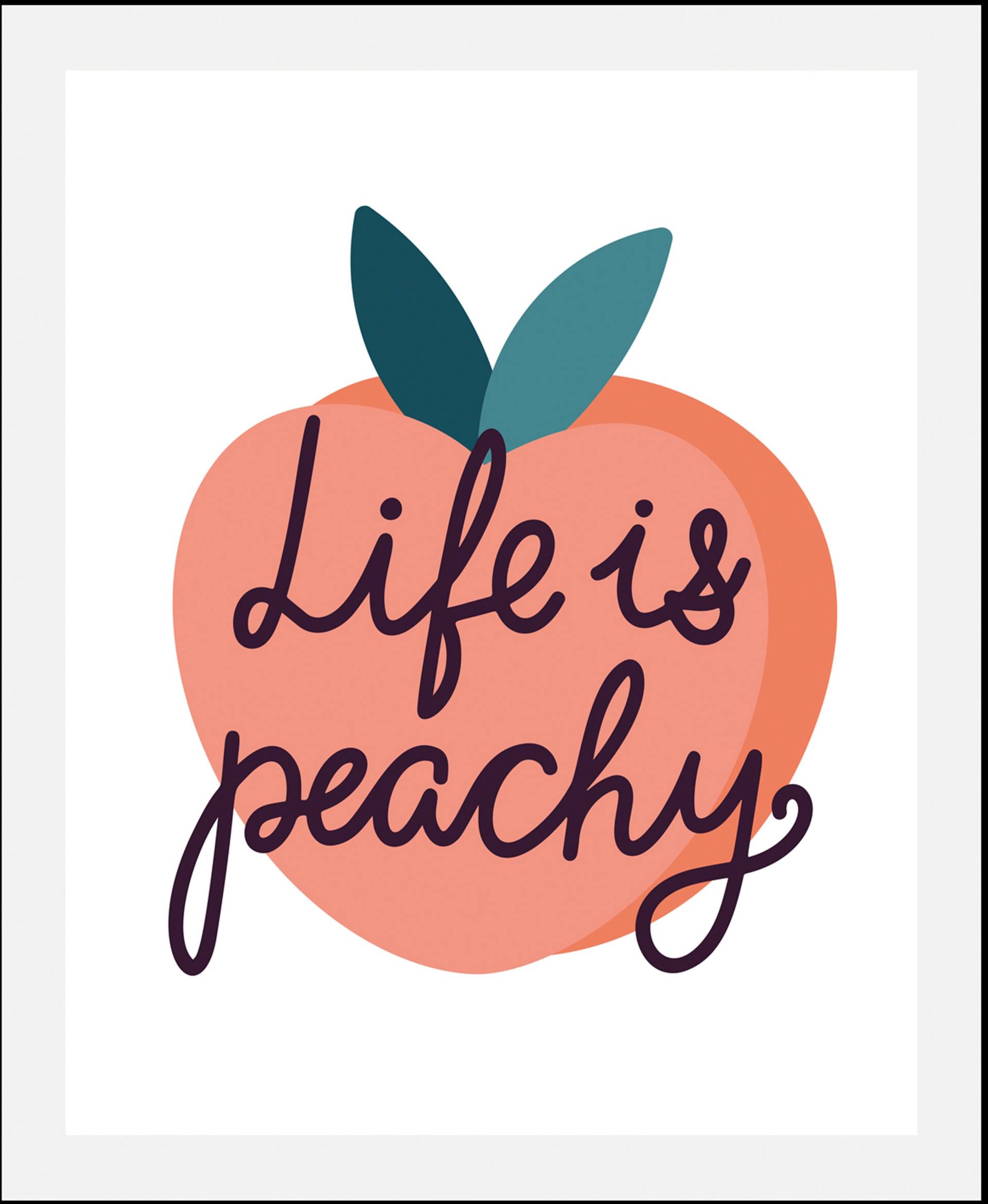 queence Bild »Life is peachy«, Schriftzüge, (1 St.) von queence