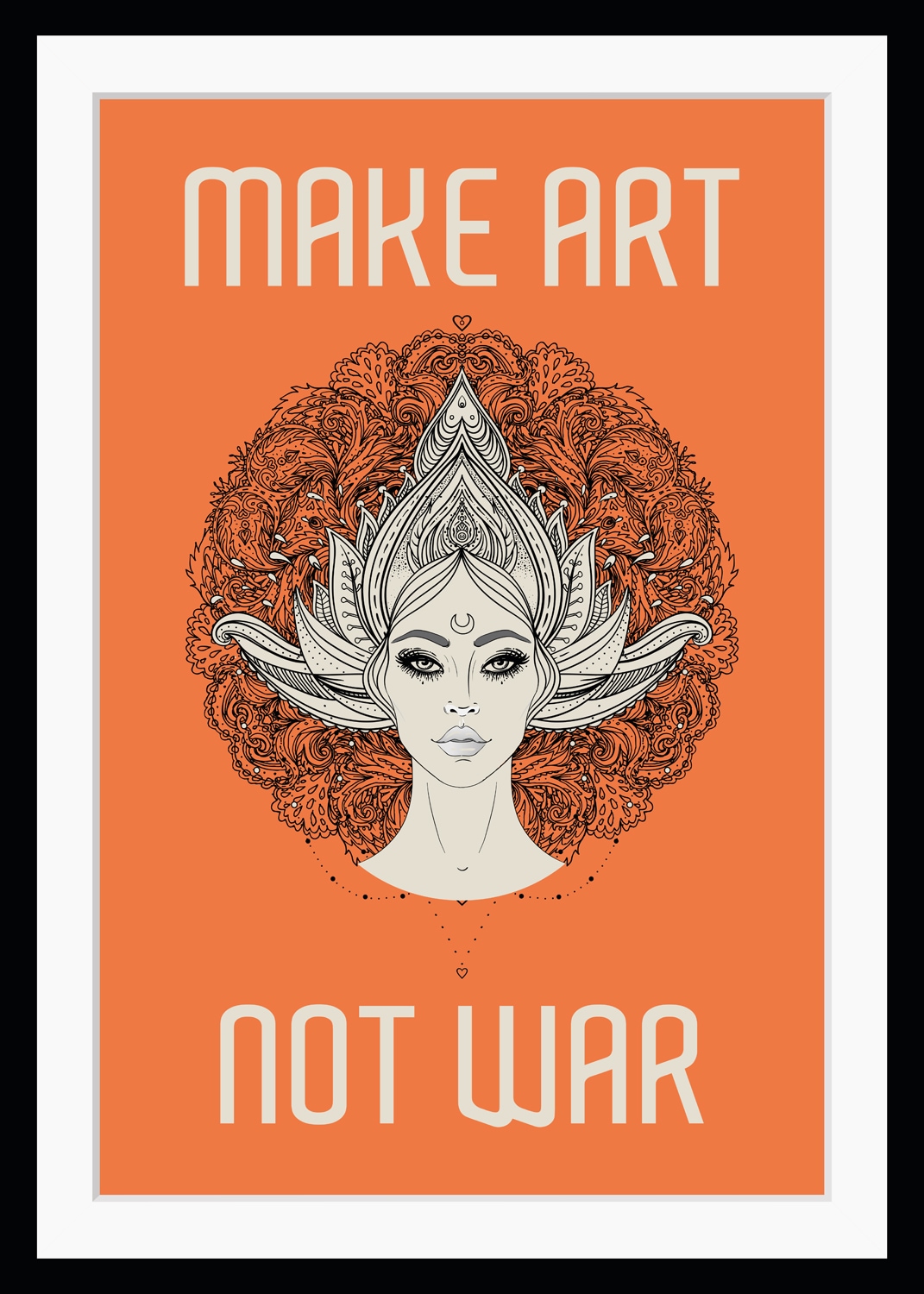 queence Bild »MAKE ART NOT WAR 2.0«, Sprüche & Texte von queence