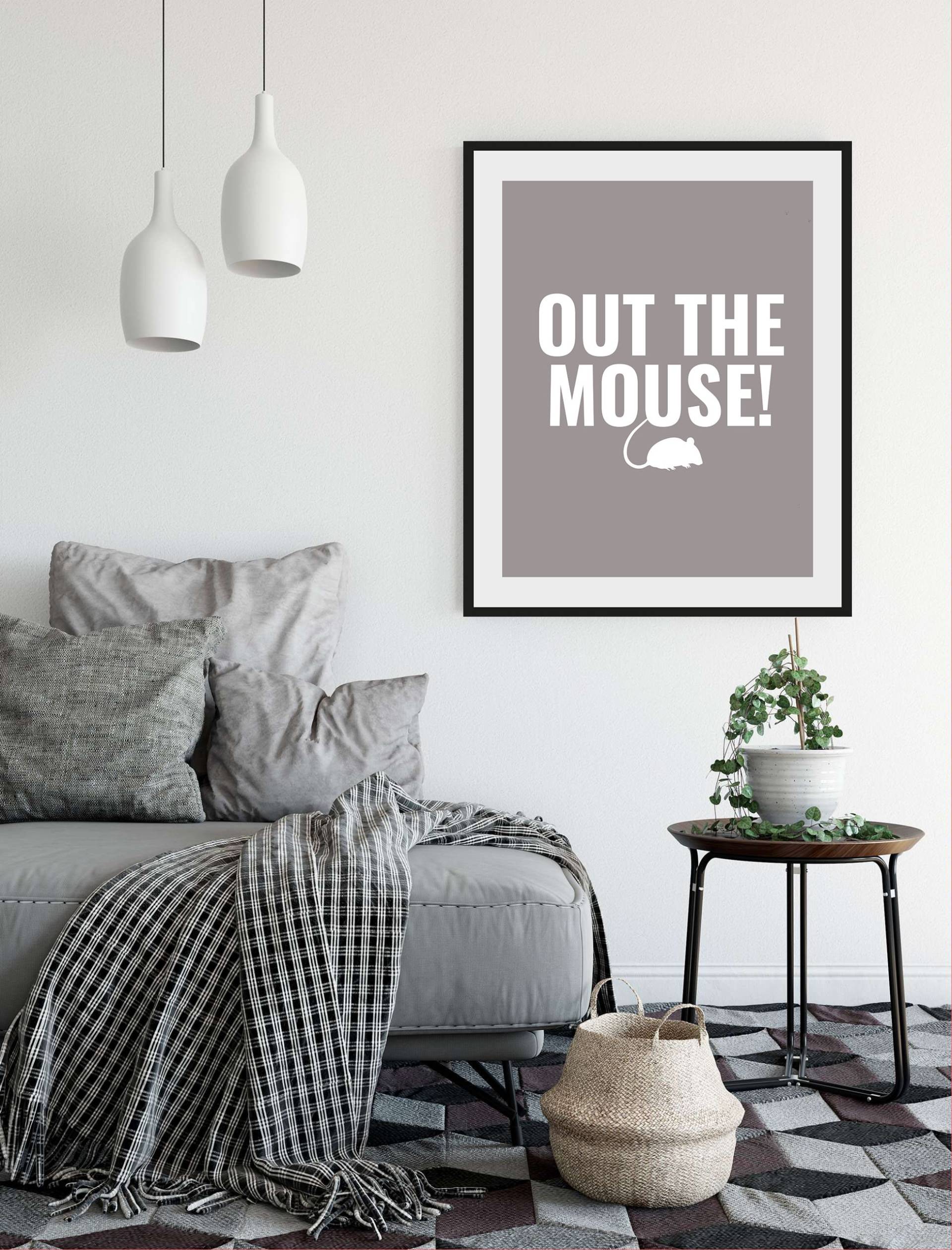 queence Bild »OUT THE MOUSE!«, Schriftzug, (1 St.) von queence