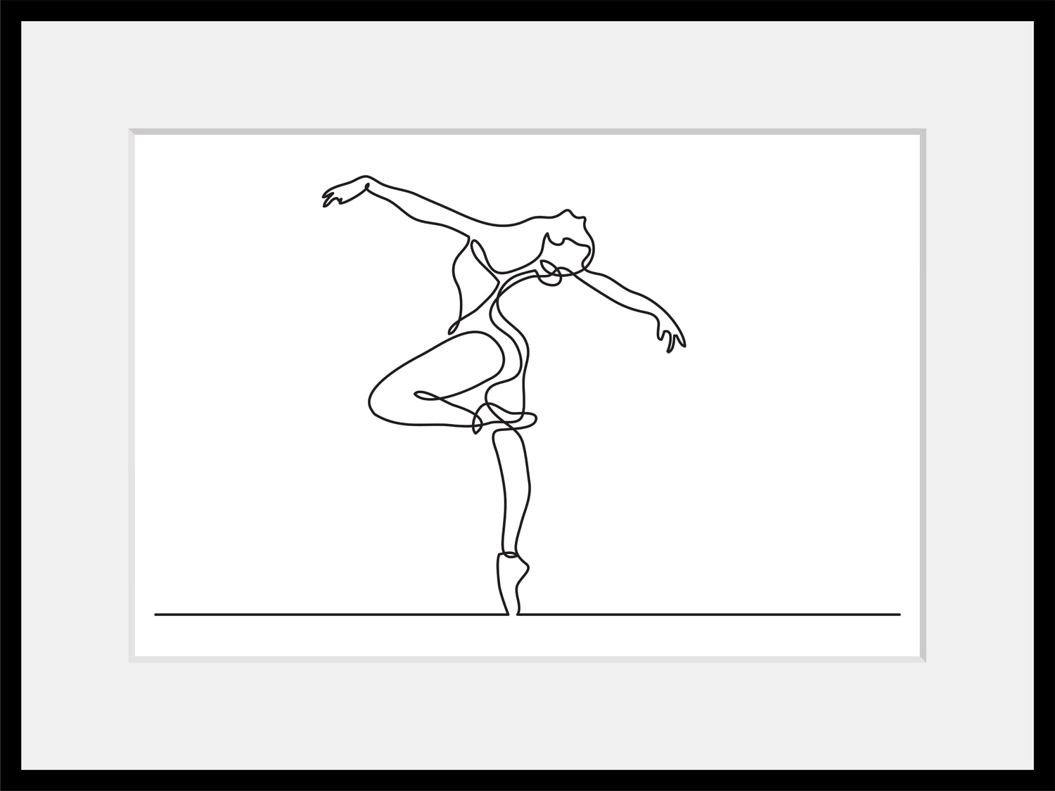 queence Bild »Polina«, Frau, gerahmt, Ballerina, Ballett queence Bild »Polina«, Frau, gerahmt, Ballerina, Ballett von queence