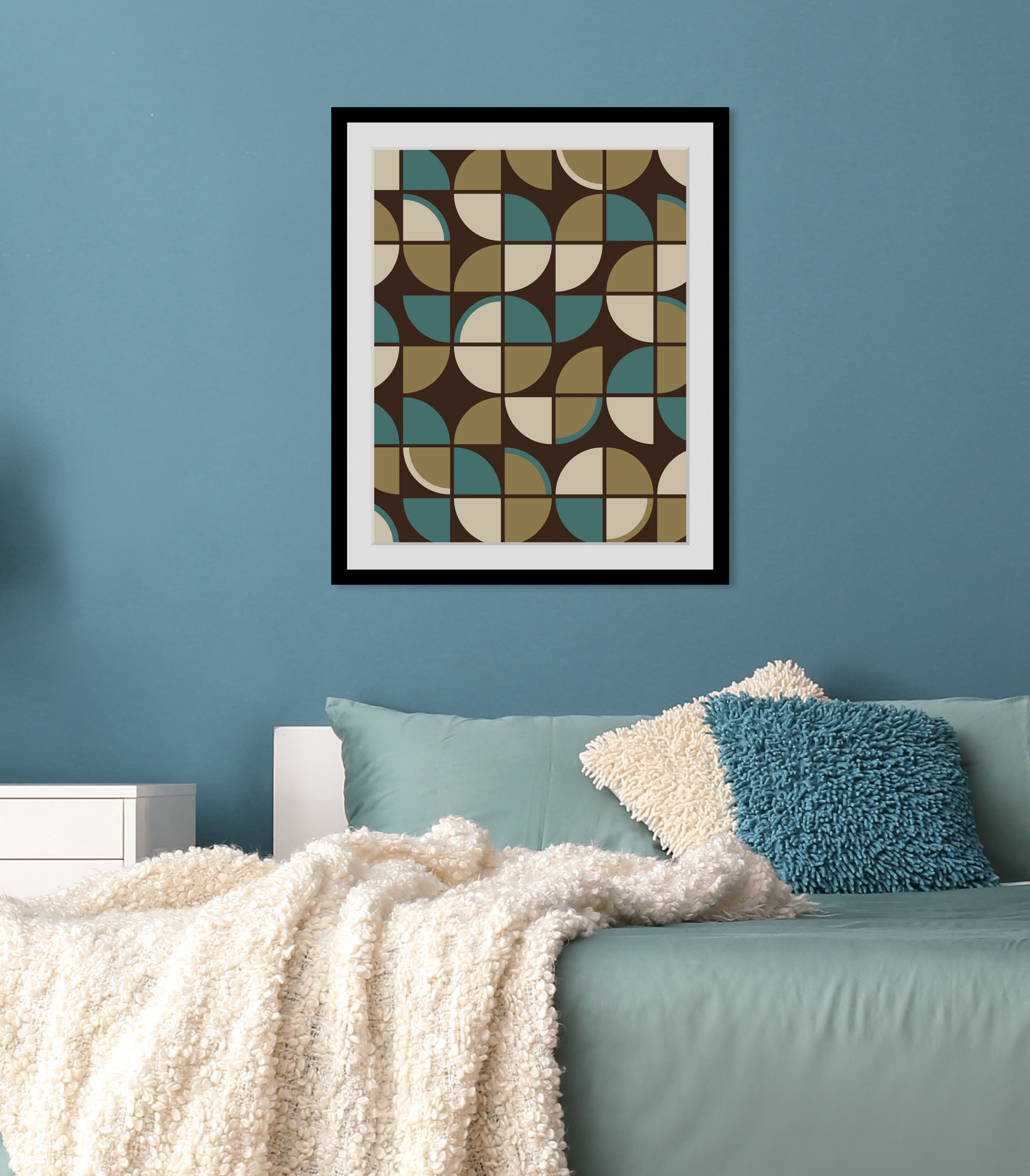 queence Bild »Rüdiger«, Abstrakt-Kunst-Figuren-Zeichen, (1 St.), HD Premium Poster-Druck inkl. Holzrahmen queence Bild »Rüdiger«, Abstrakt-Kunst-Figuren-Zeichen, (1 St.), HD Premium Poster-Druck inkl. Holzrahmen von queence