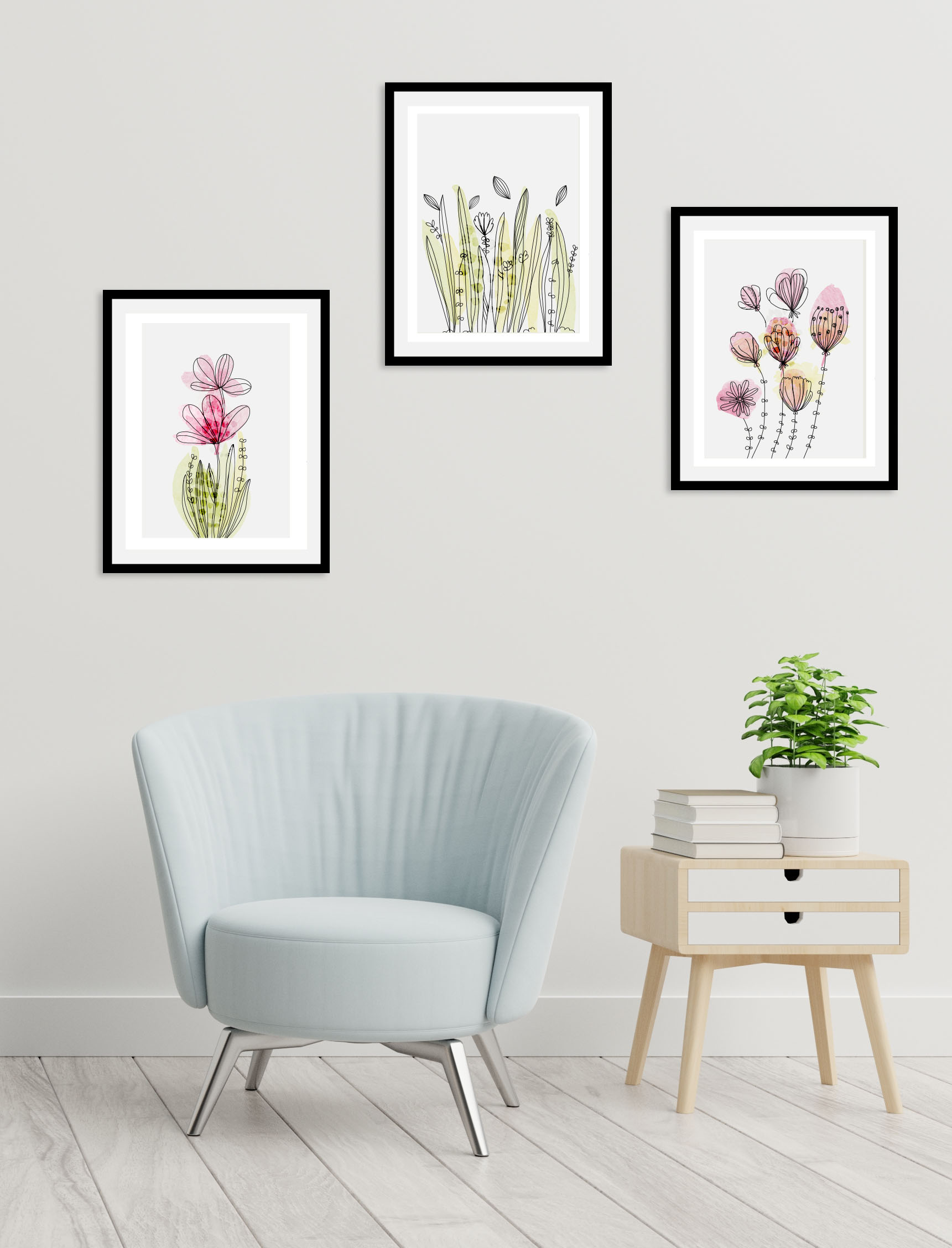 queence Bild »Set Flora Dream«, Blumen, (1 St.) von queence