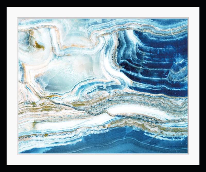 queence Bild »Sonja«, Abstrakt-Stein-Spa-Spirituelle Bilder, HD Premium Poster-Druck inkl. Holzrahmen von queence