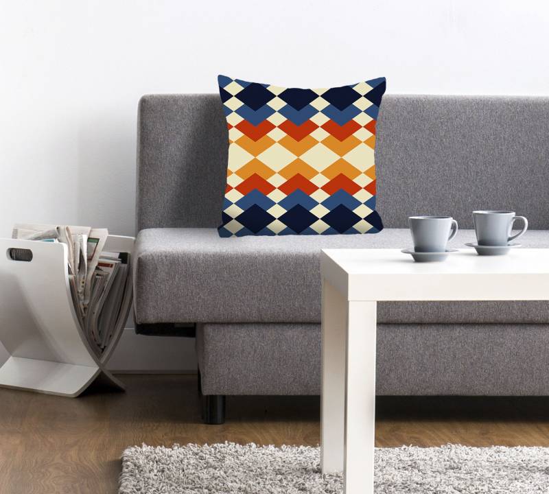 queence Dekokissen »Derek«, Kissenhülle,Bunte Zacken,Muster,Geometrisch,Farbenfroh,Modern,Trendy von queence