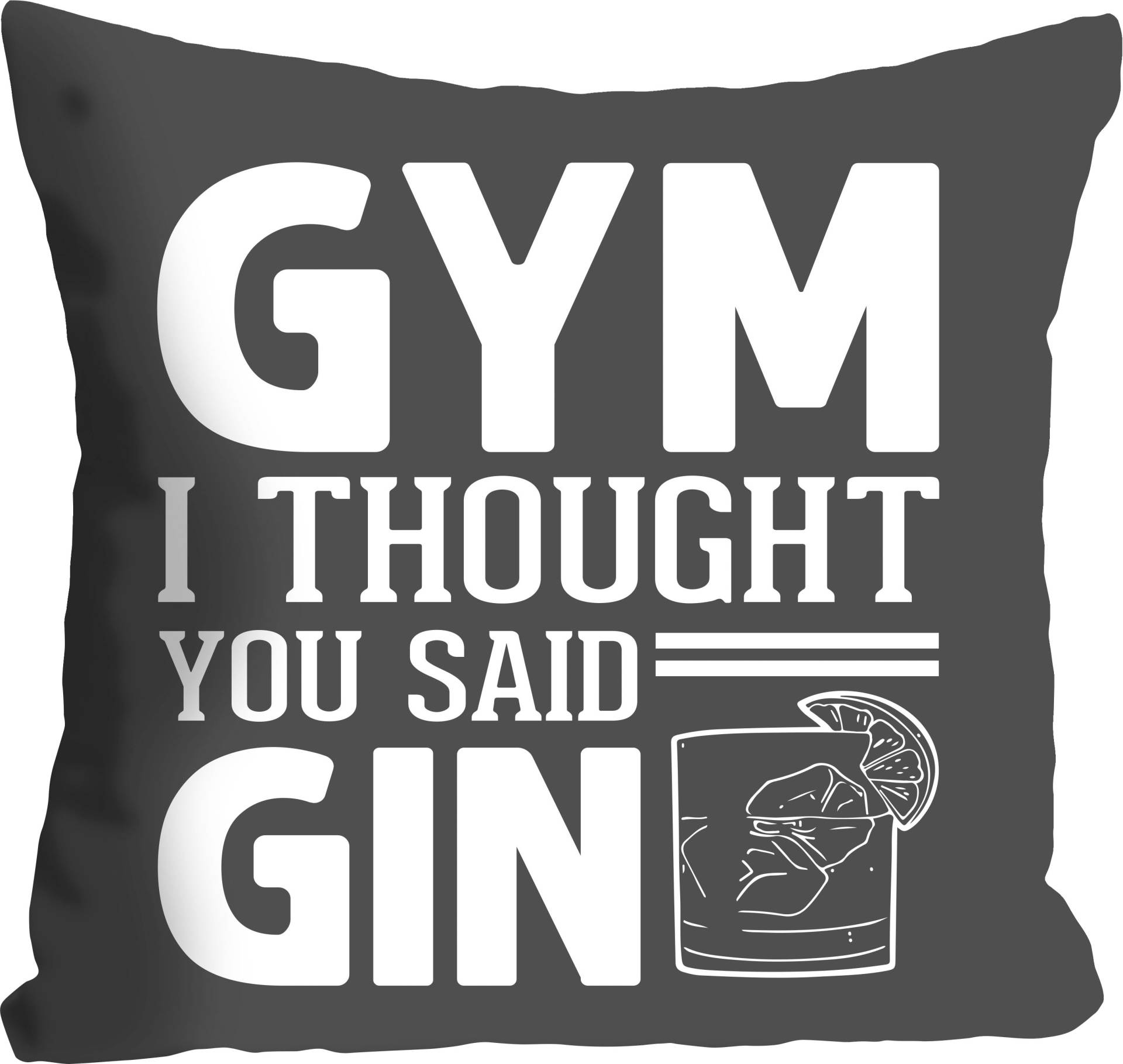 queence Dekokissen »GYM or GIN« von queence