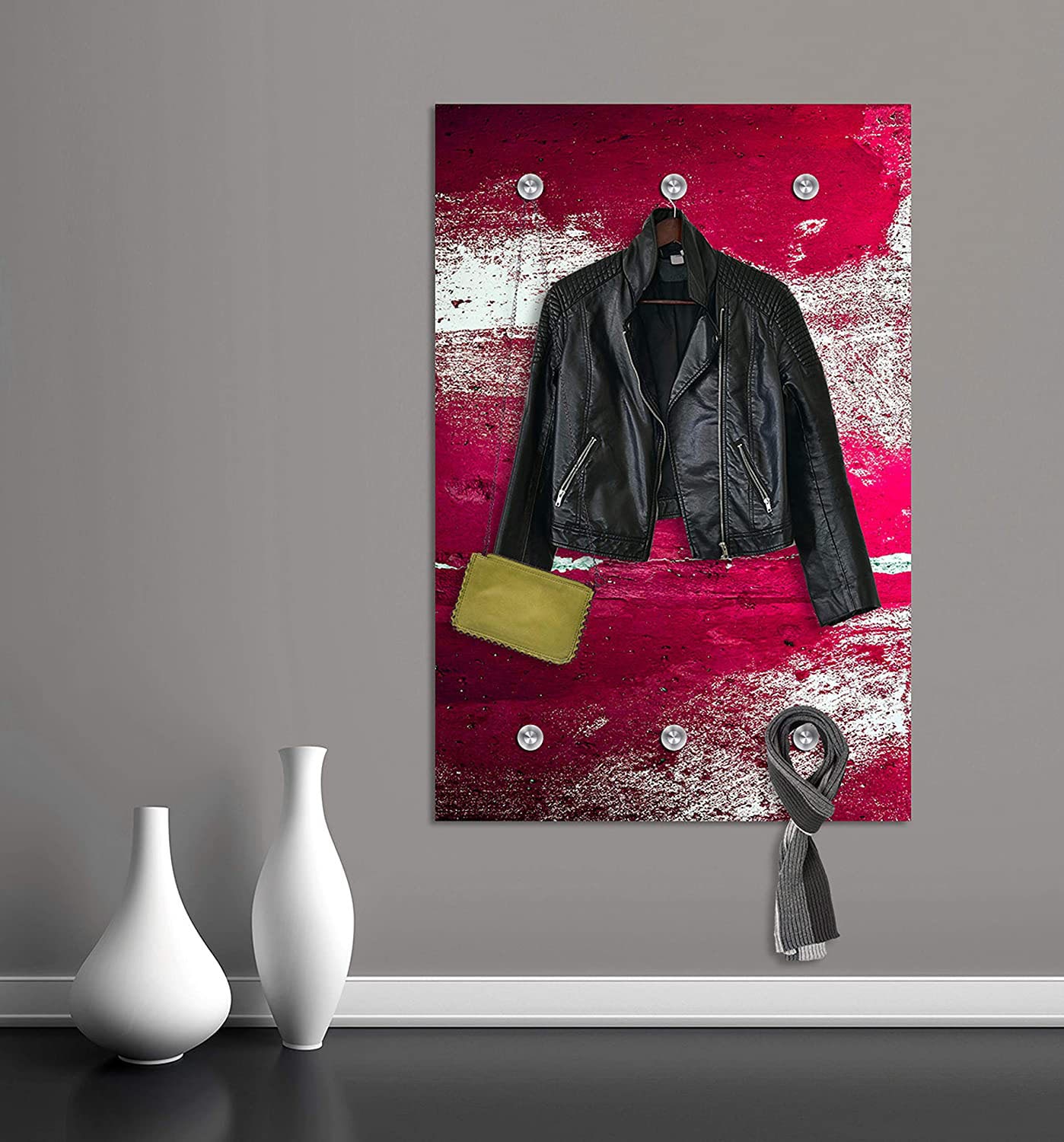 queence Garderobenleiste »Alaula«, Wand Garderobe, wischtechnik, Beton Optik, clean, platzsparend queence Garderobenleiste »Alaula«, Wand Garderobe, wischtechnik, Beton Optik, clean, platzsparend von queence