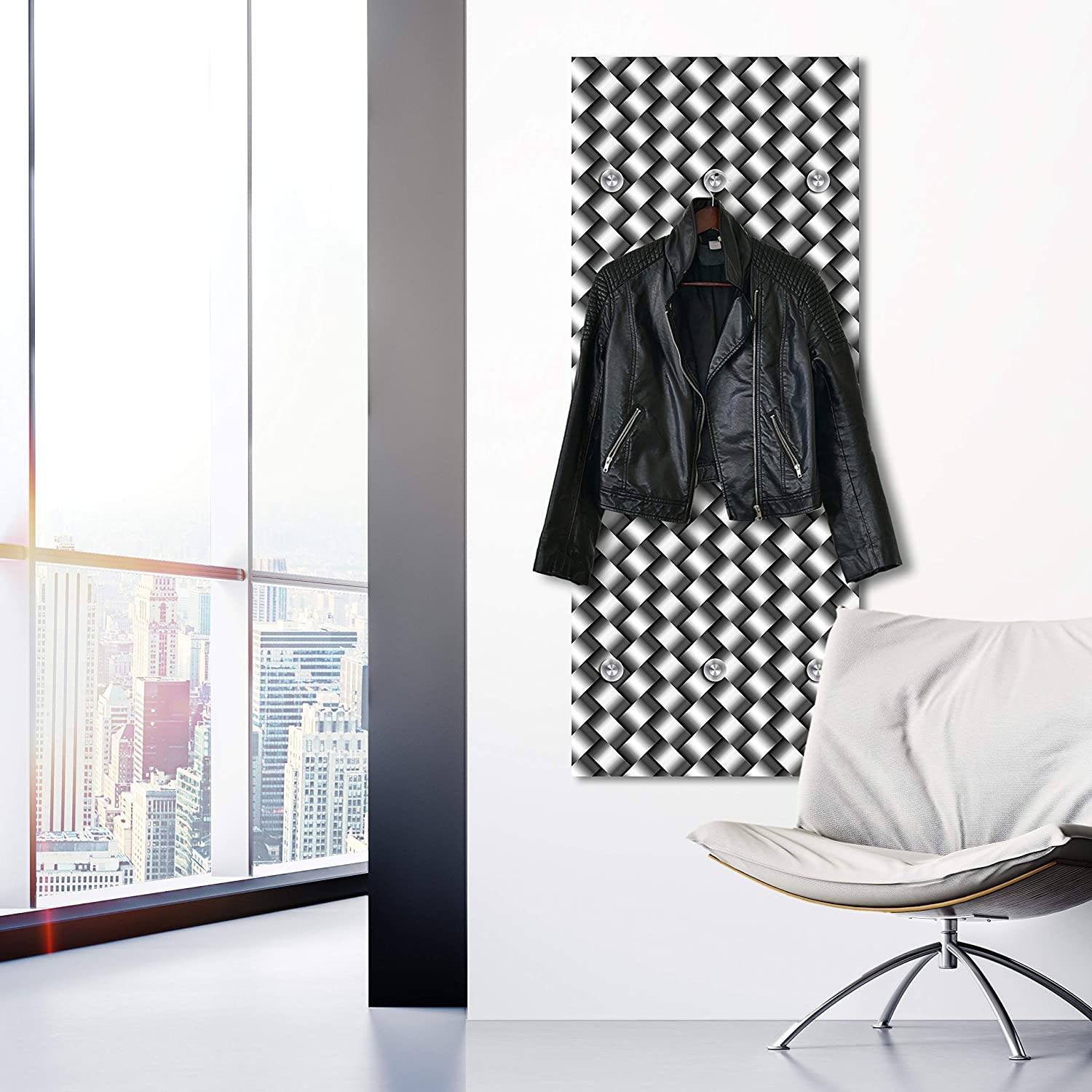 queence Garderobenleiste »Sharila«, mit 6 Haken, 50 x 120 cm queence Garderobenleiste »Sharila«, mit 6 Haken, 50 x 120 cm von queence