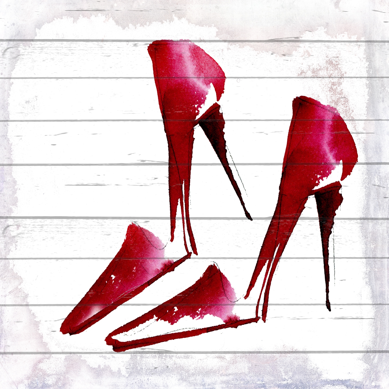 queence Holzbild »High Heel«, Schuhe, (1 St.) von queence