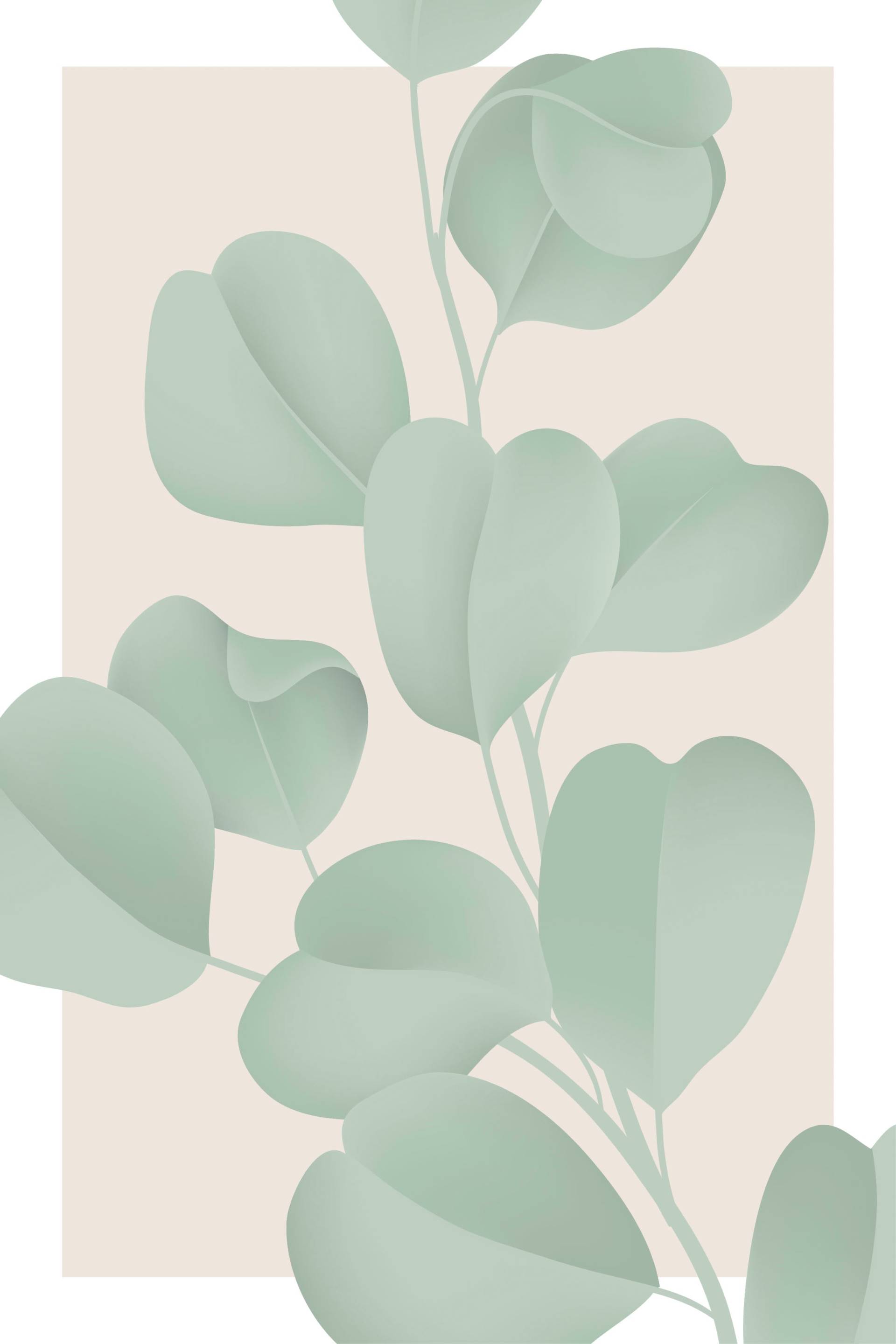 queence Leinwandbild »Blätter mit rosa Hintergrund« von queence