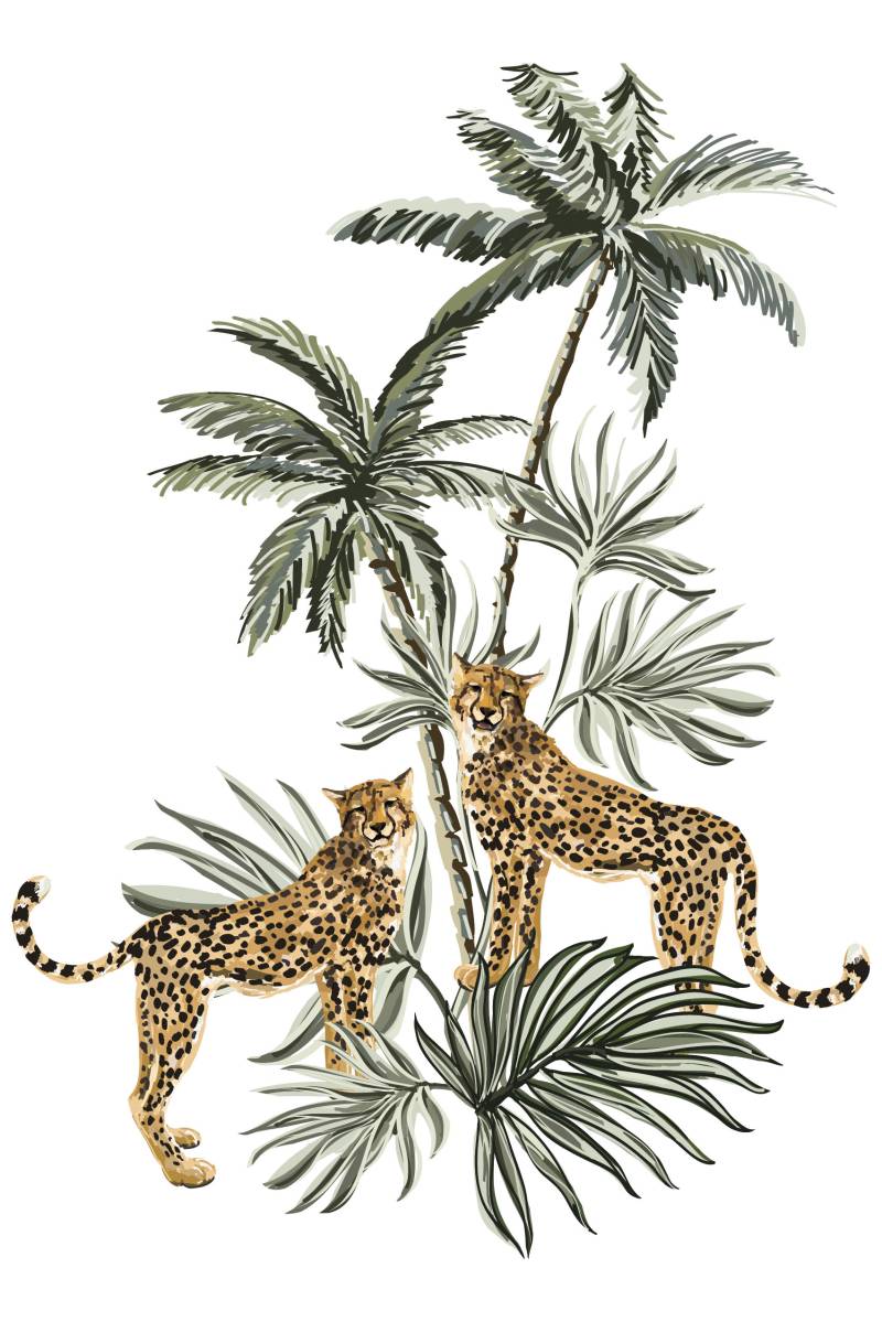 queence Leinwandbild »Leopard« von queence